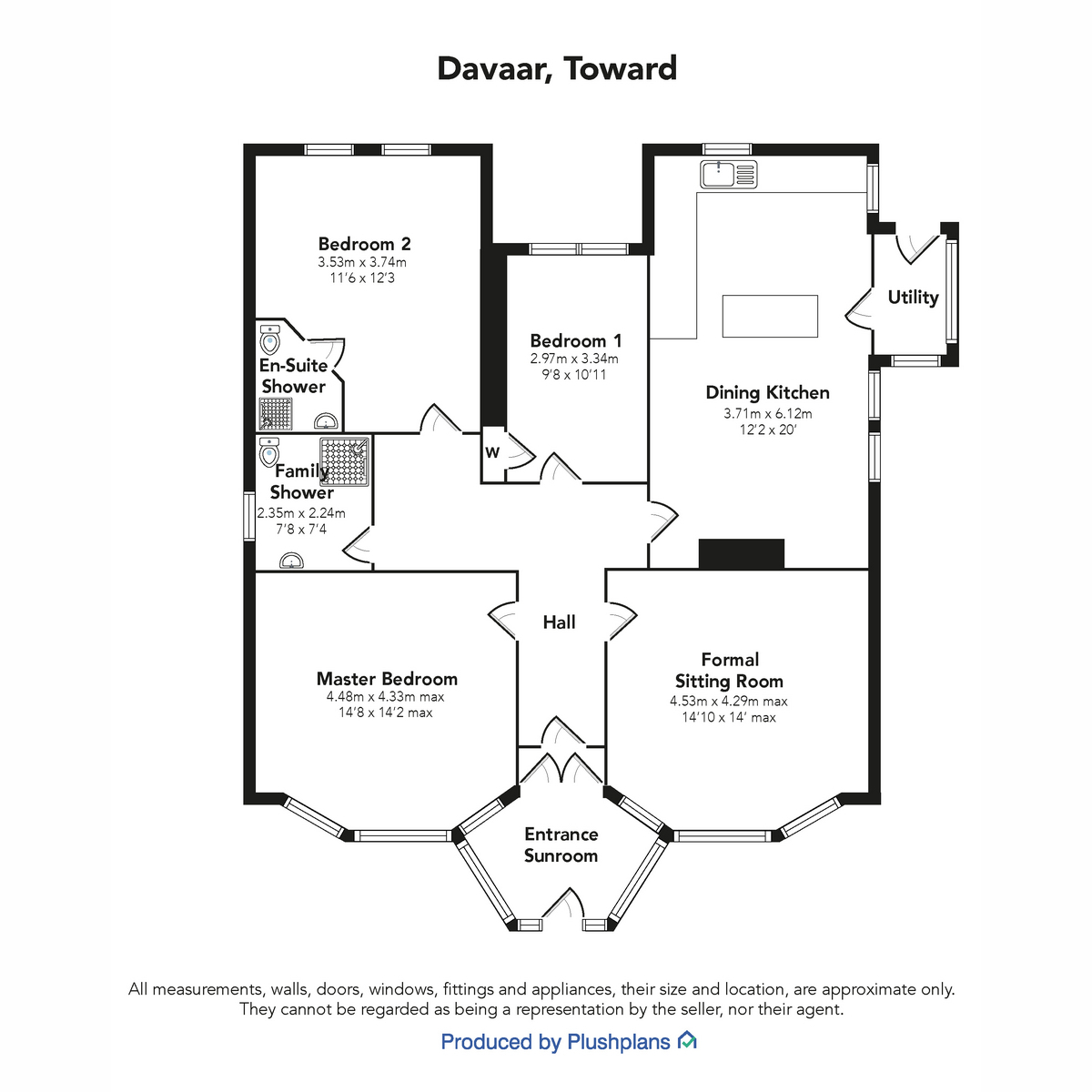 Toward, Dunoon floorplan