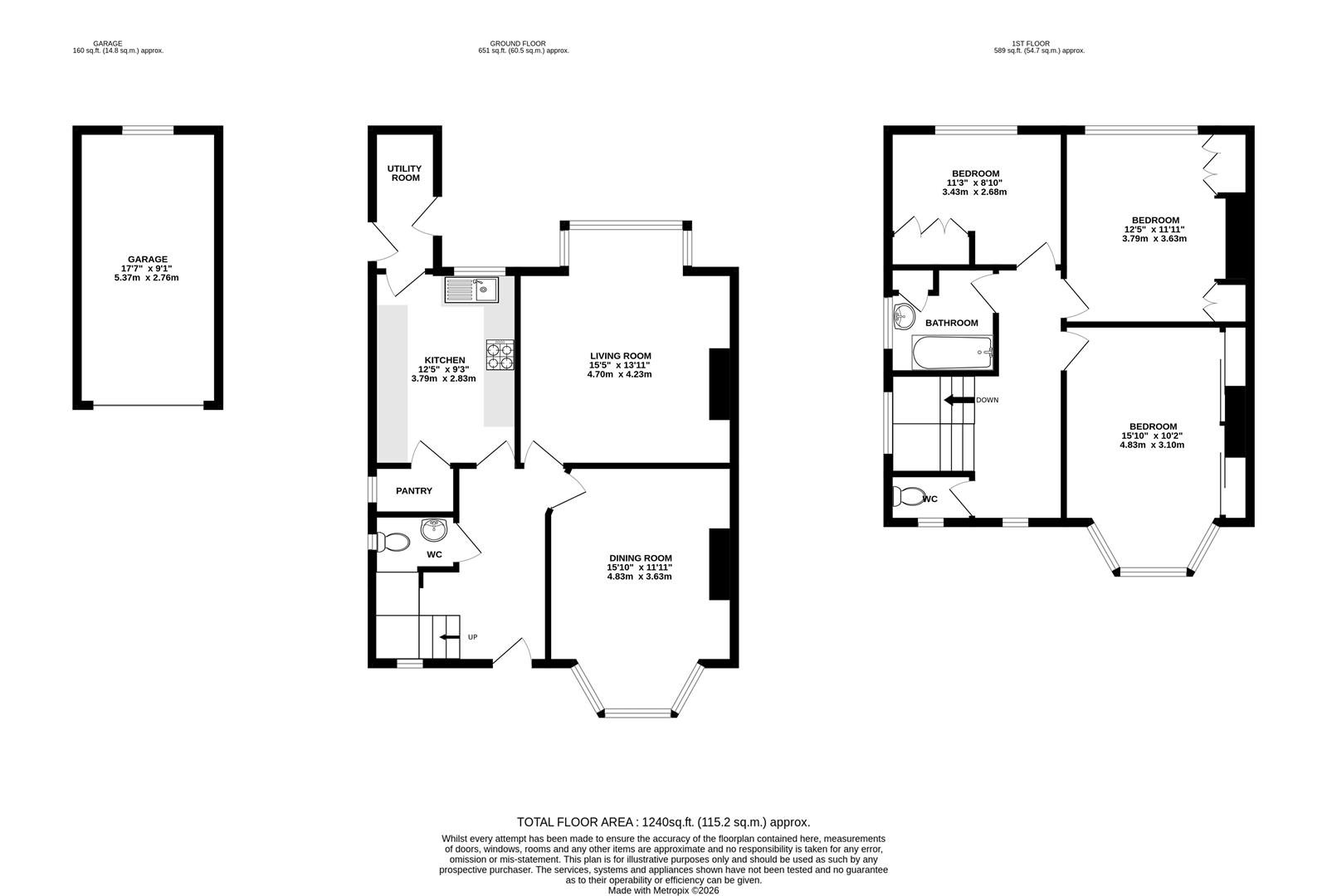 61, Harley Road, Sheffield floorplan