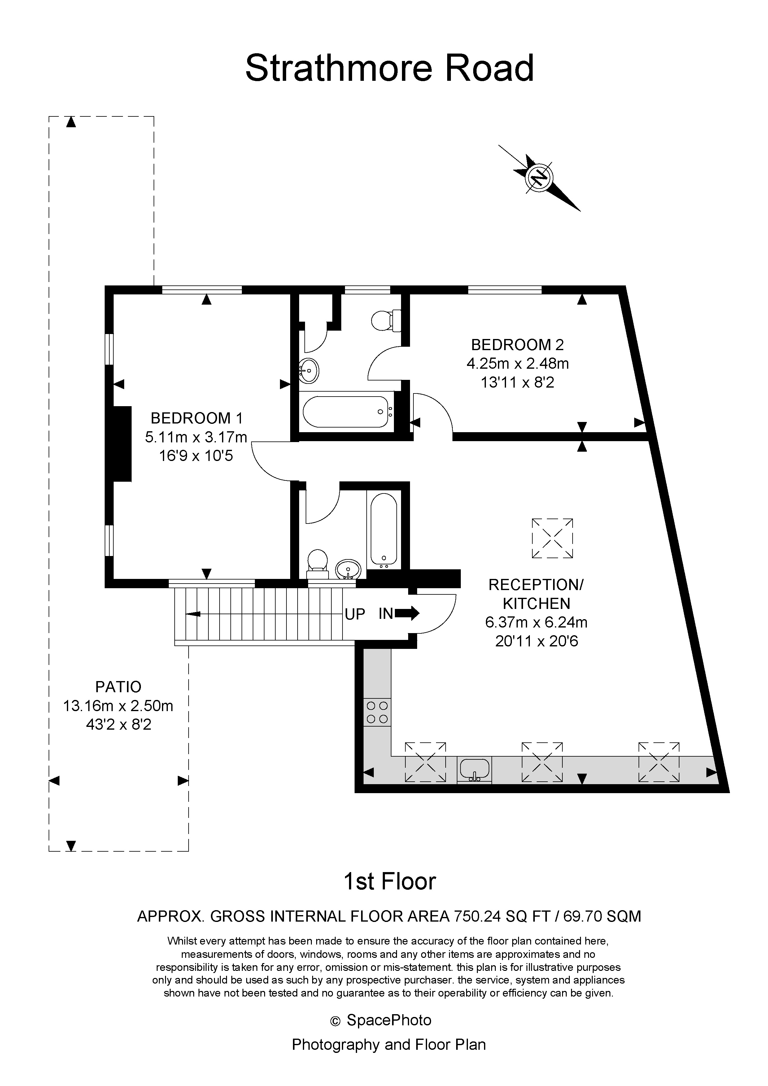 2A, Strathmore Road, Wimbledon floorplan