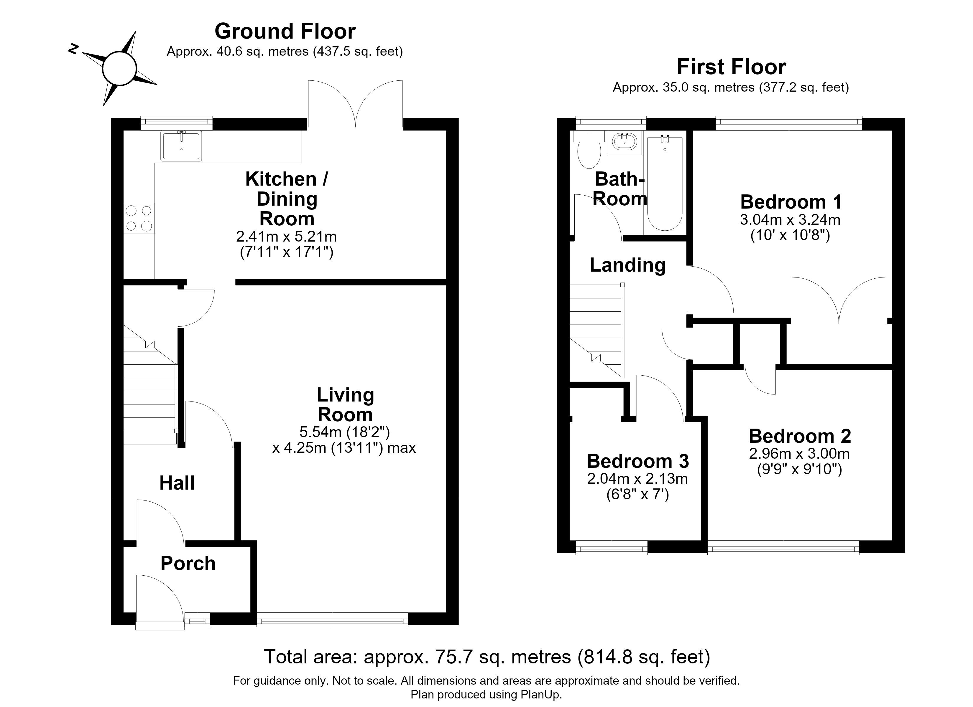 72, Edinburgh Avenue, Sawston floorplan