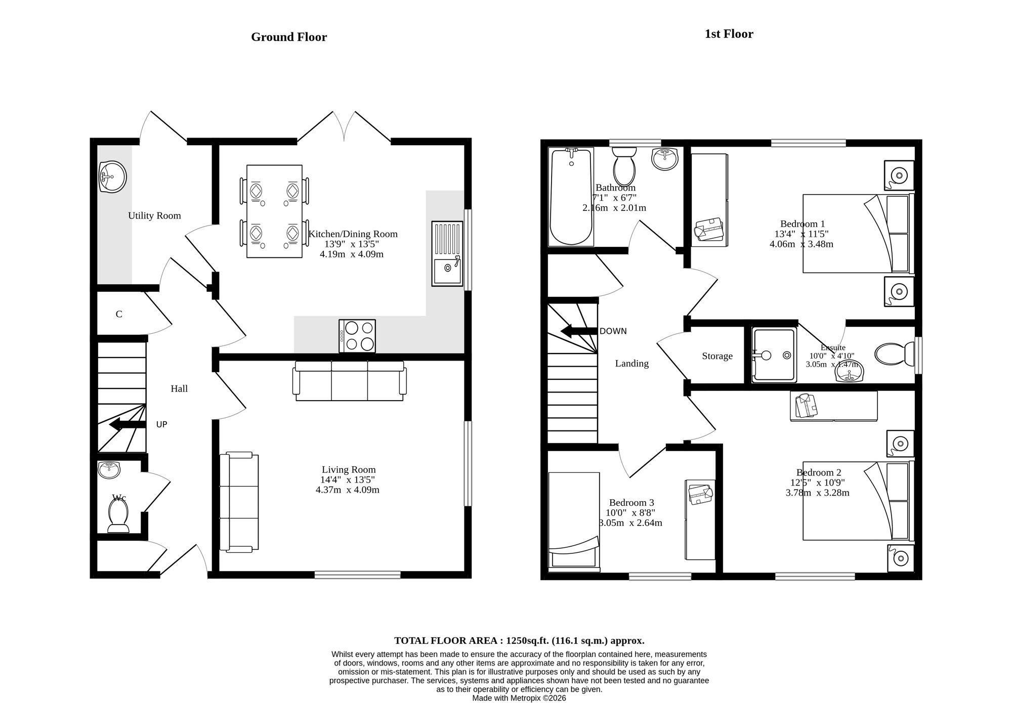 Plot 6, The Woodlands, Diss floorplan