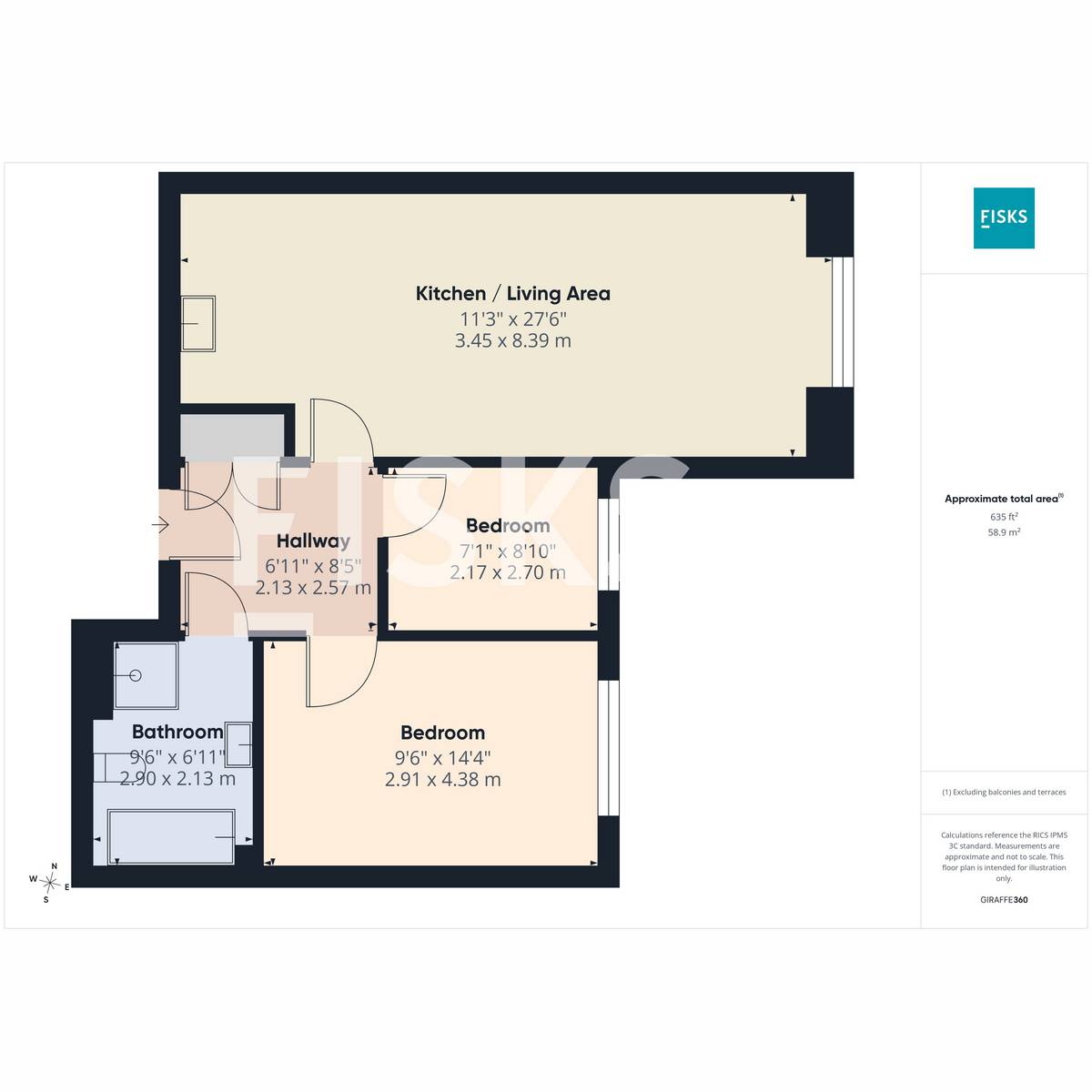 Flat Flat 20, 120, Long Road, Canvey Island floorplan