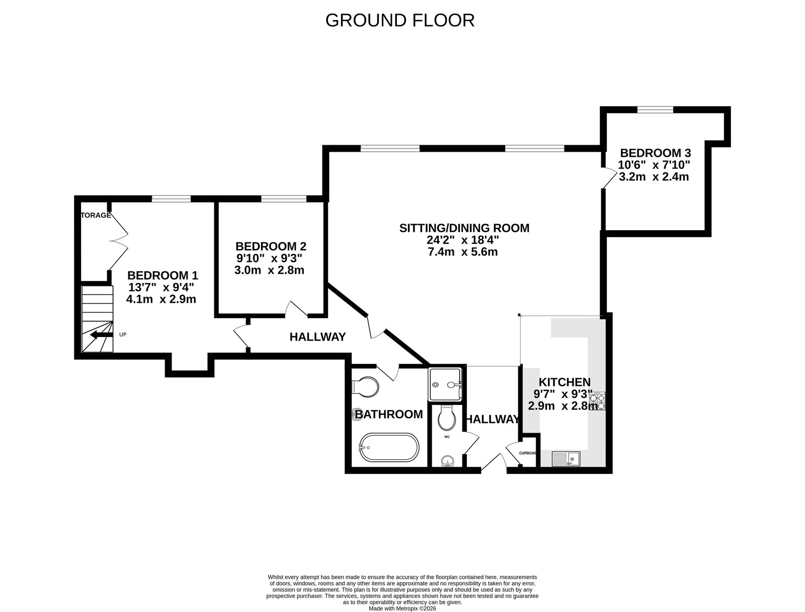 Union Castle House, 100,Flat 7, Canute Road, Southampton floorplan