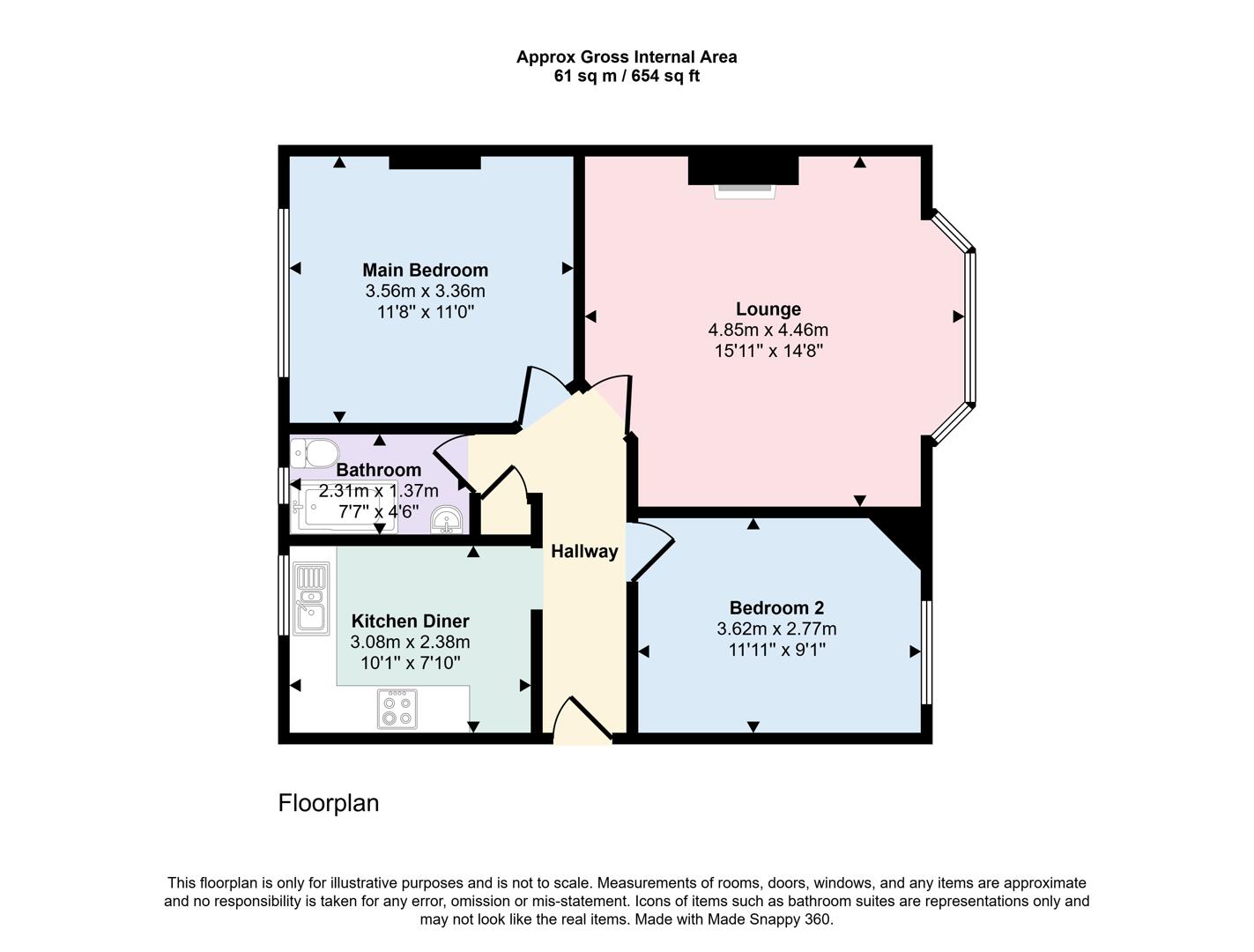 22, The Lindens, Friern Park, London floorplan