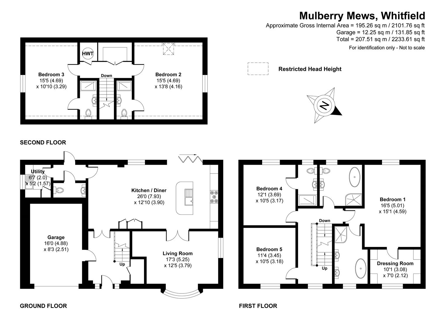 2, Mulberry Mews, Whitfield floorplan