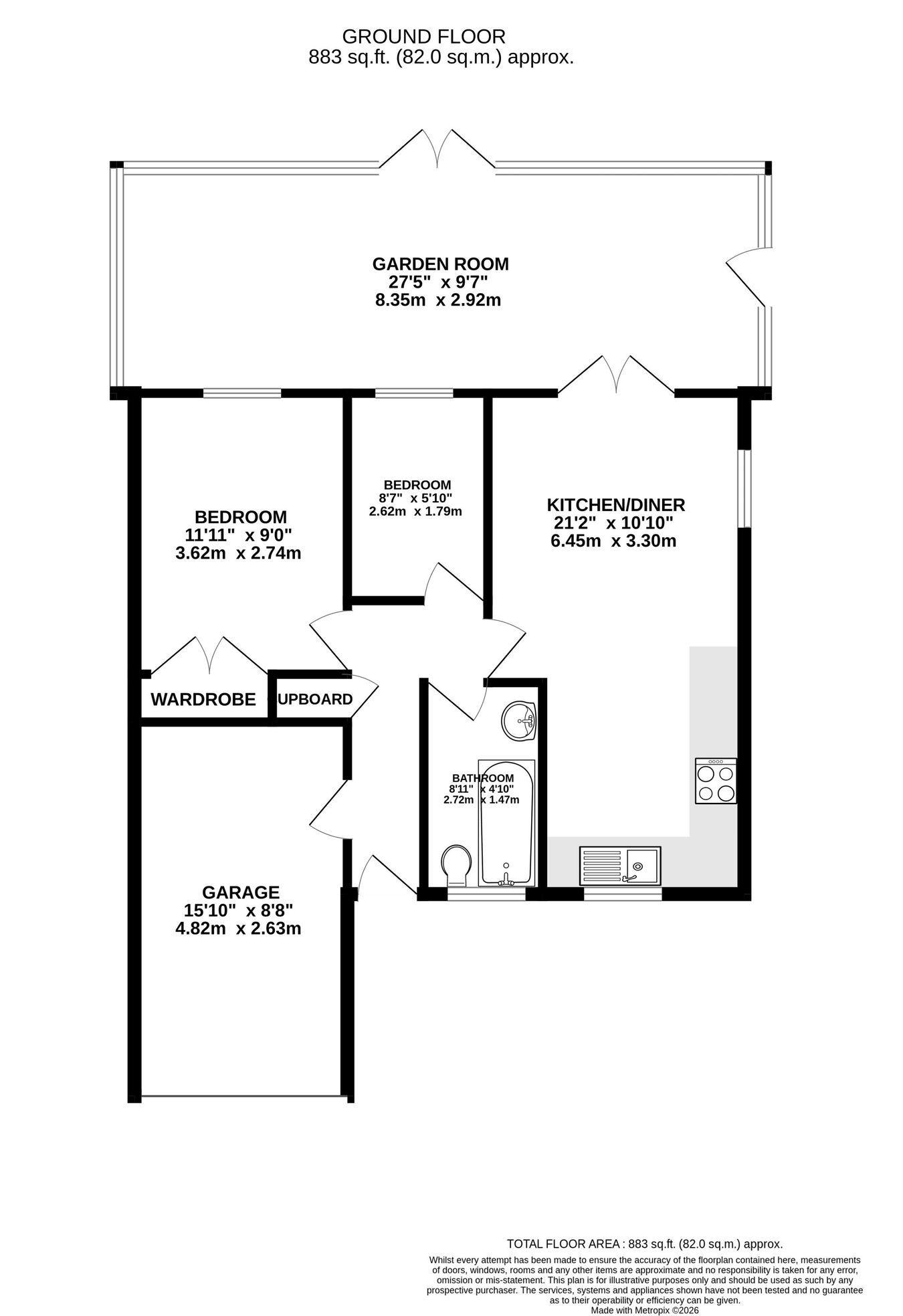 15 Beacon View, Brecon floorplan