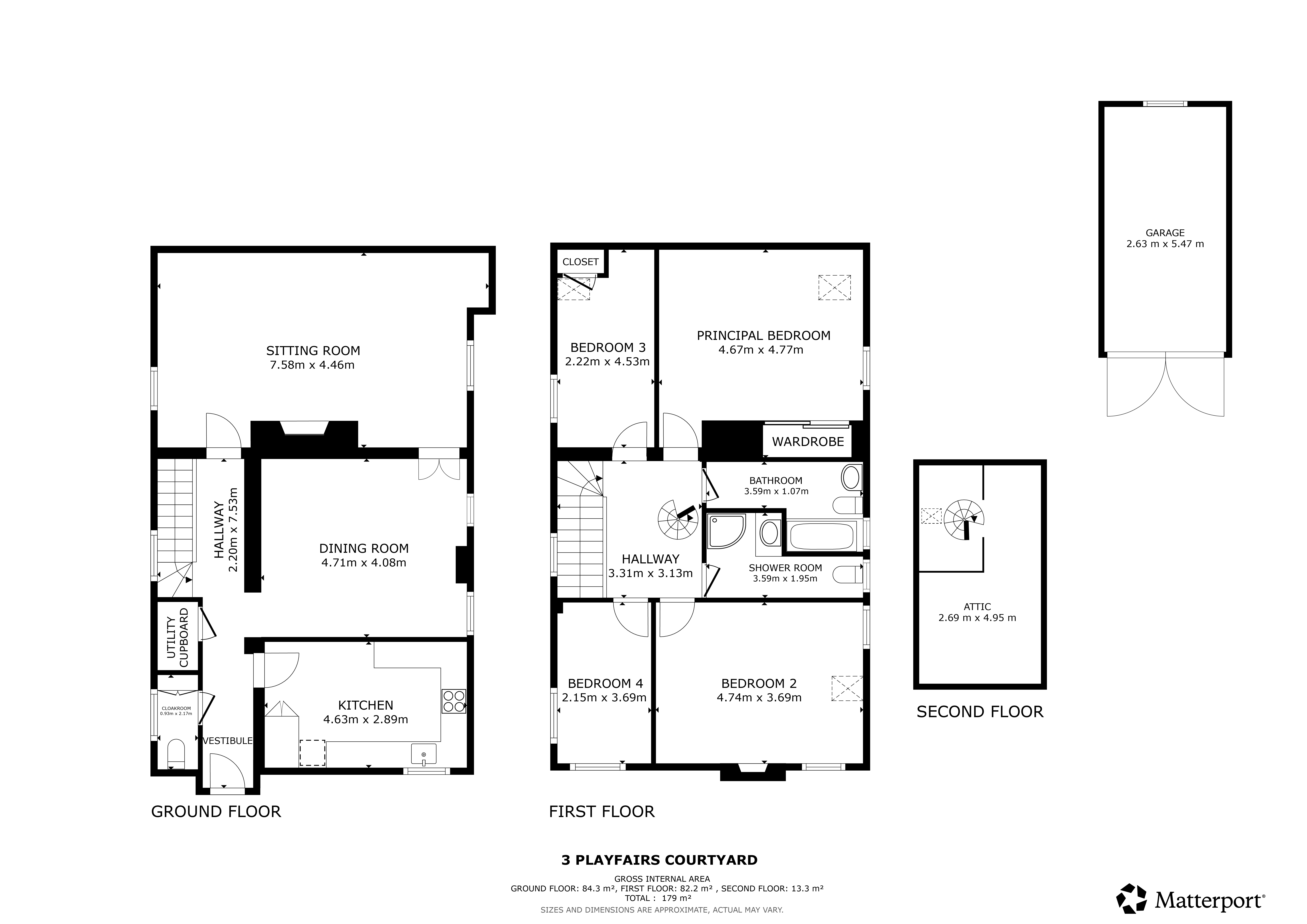 3 Playfairs Courtyard, Buckie floorplan