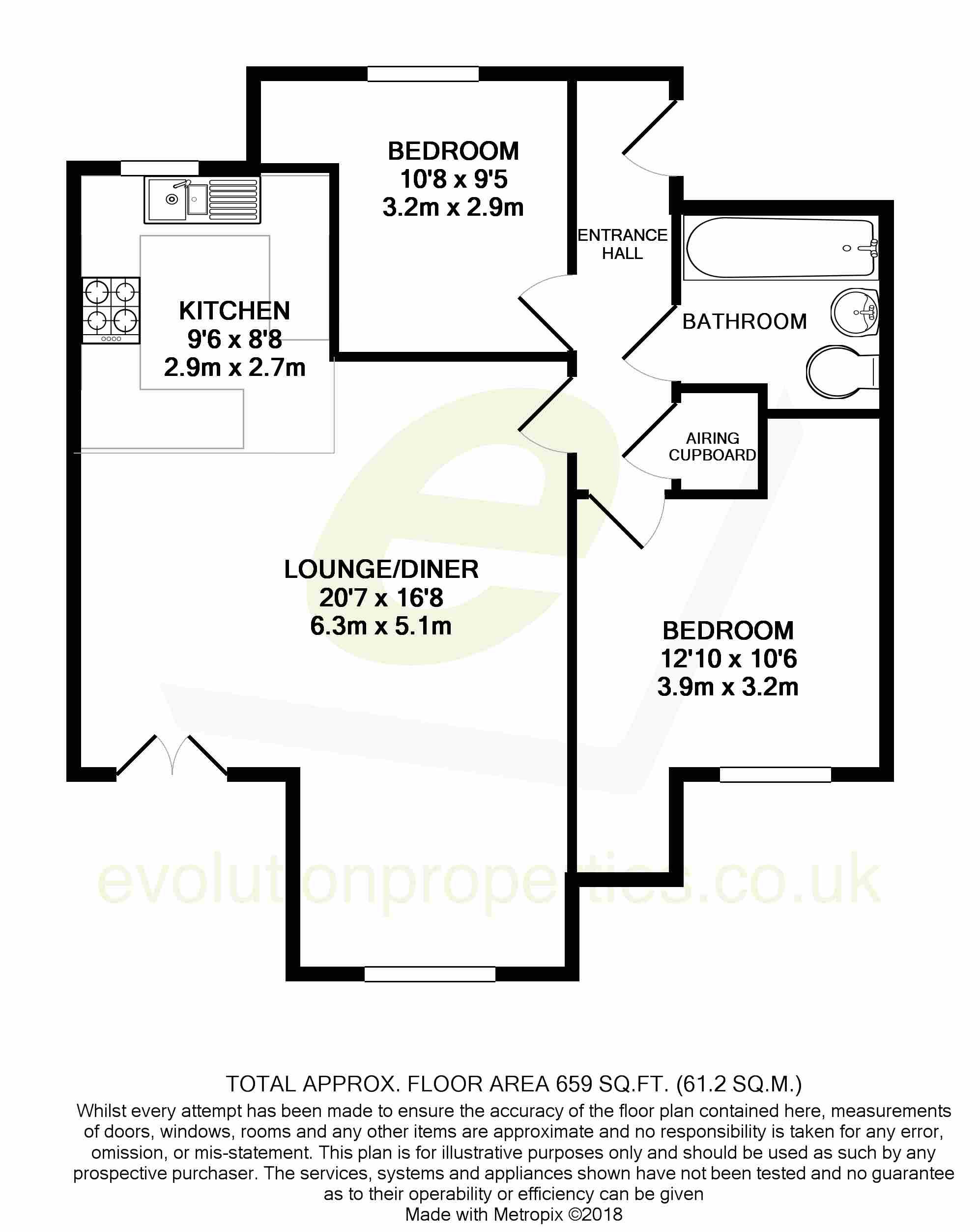 2 Bedrooms Flat to rent in Sir Henry Brackenbury Road, Repton Park TN23