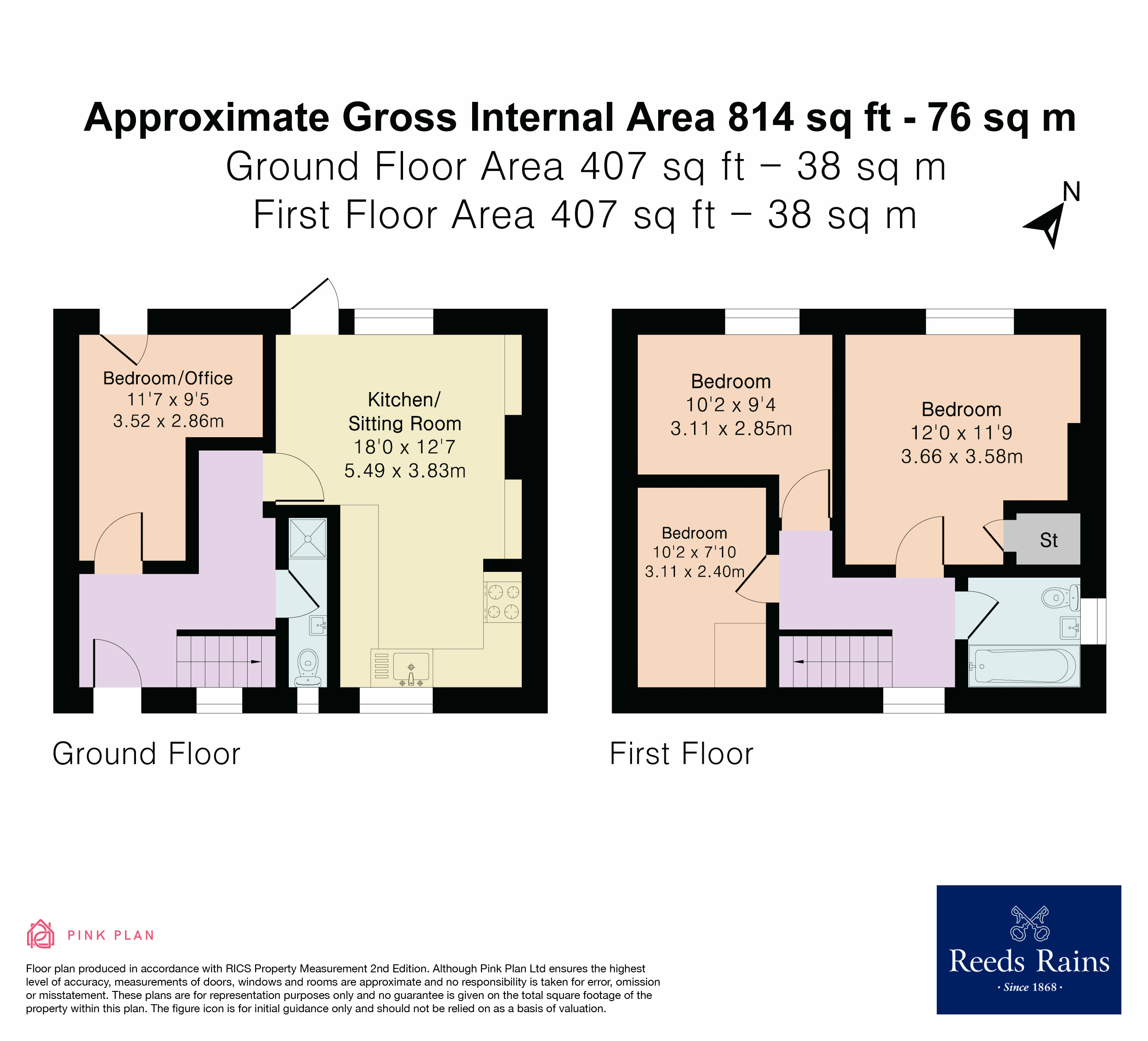 64, Oaks Road, Warwickshire floorplan