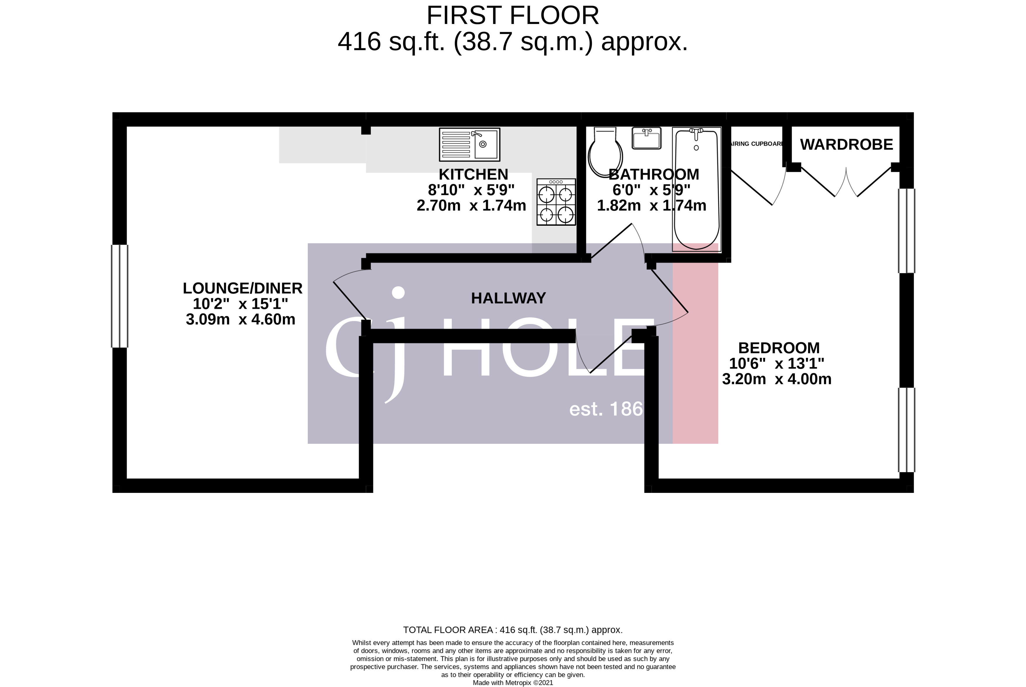 Flat 3, 24, Gloucester Street, Bristol floorplan