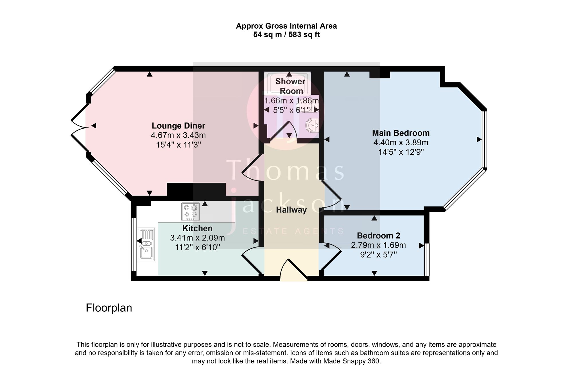 6 Wishing Tower Apts, 18 Eastern Esplanade, Margate floorplan