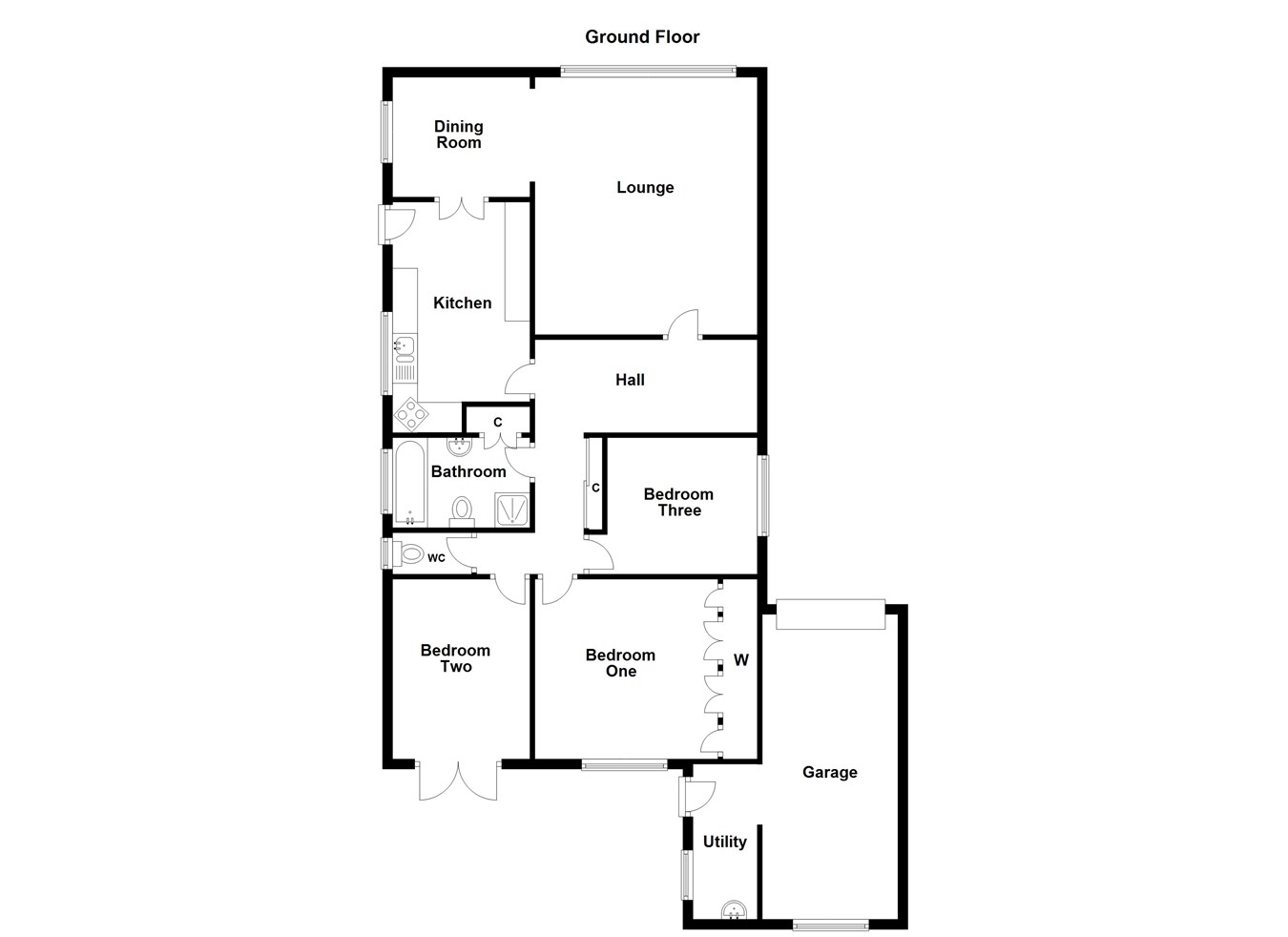 Gorwydd Road, Gowerton, Swansea SA4, 3 bedroom detached bungalow for