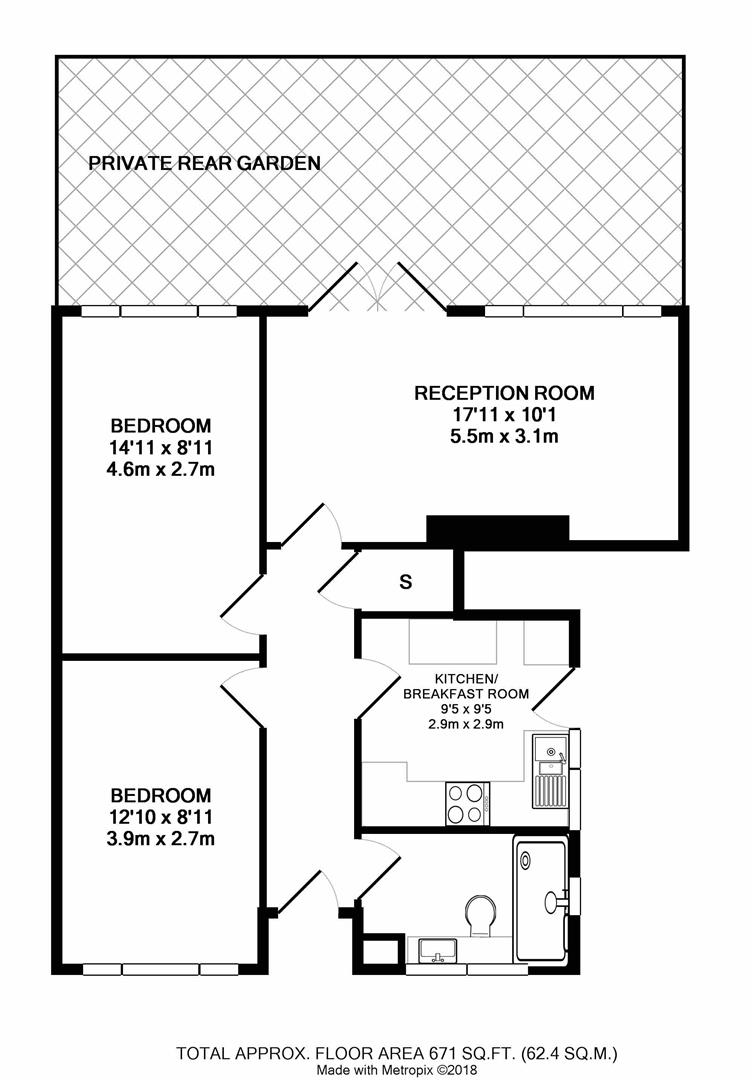 2 Bedrooms Maisonette to rent in Church Road, Osterley, Isleworth TW7