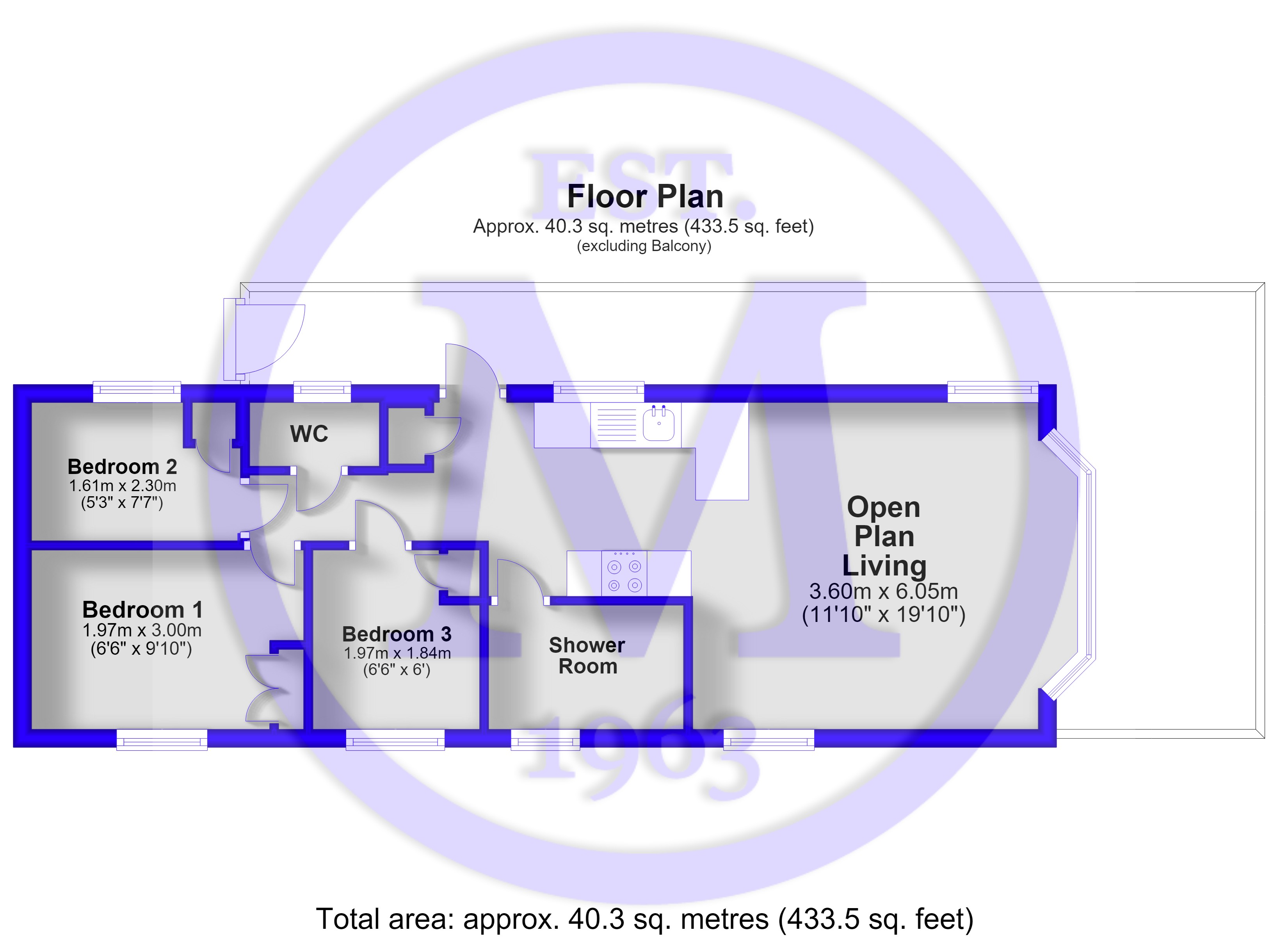 455, Chestnut, New Milton floorplan