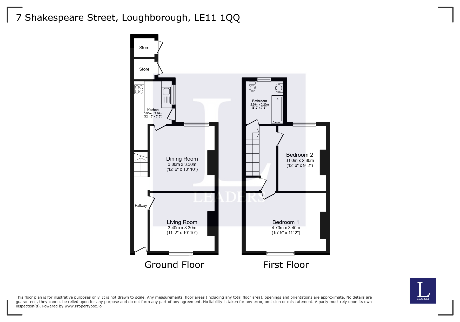 7, Shakespeare Street, Leicestershire floorplan