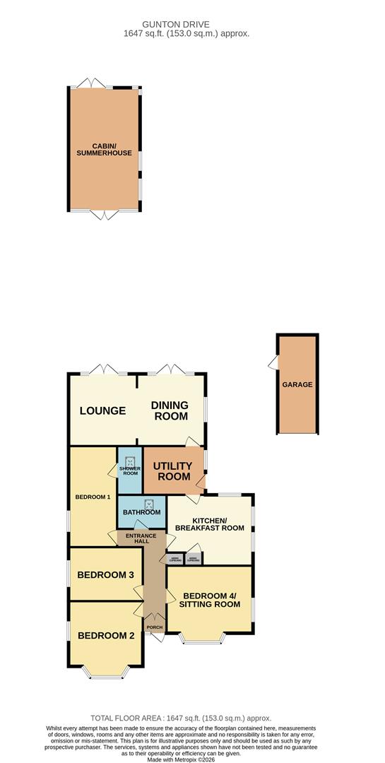 50, Gunton Drive, Lowestoft floorplan