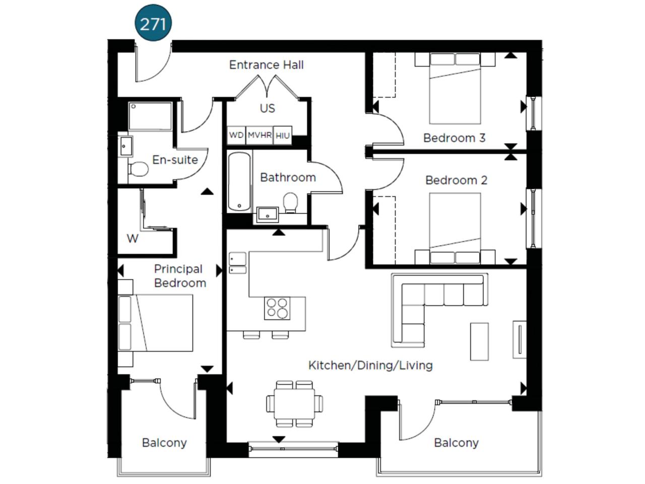 61 Lady White Crescent, Oxford floorplan