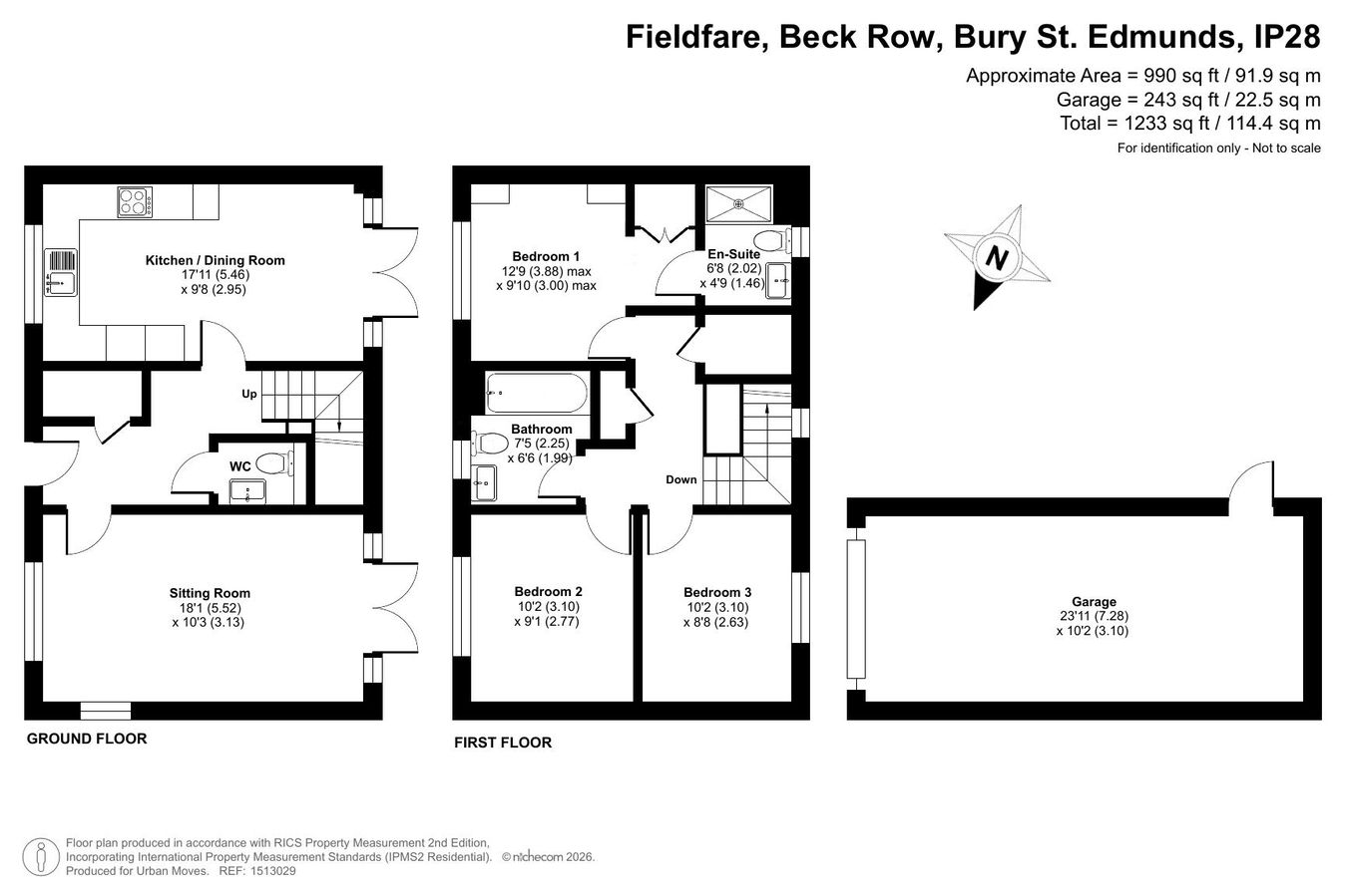 4, Fieldfare, Beck Row floorplan