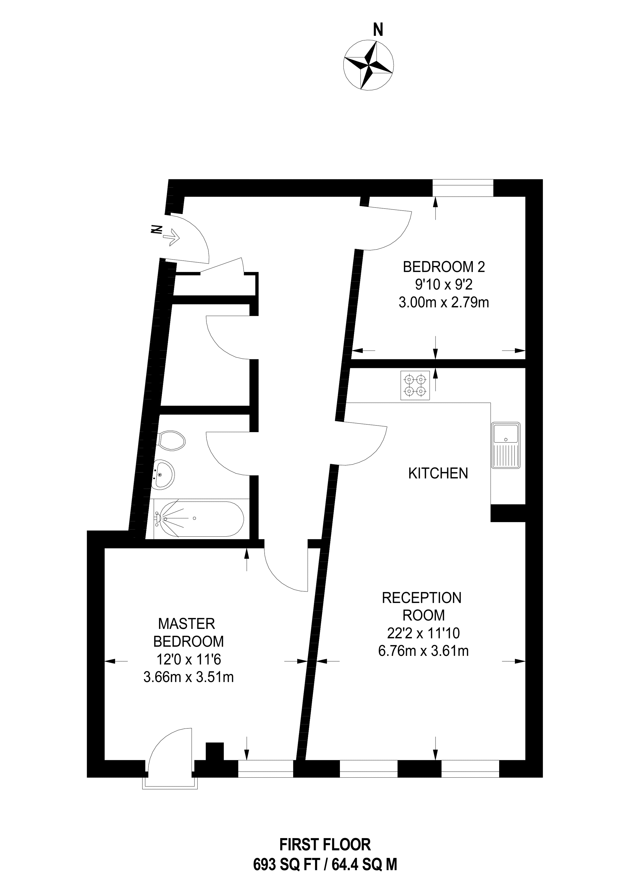 2 Bedrooms Flat to rent in Bourbon Lane, Shepherd's Bush, London W12