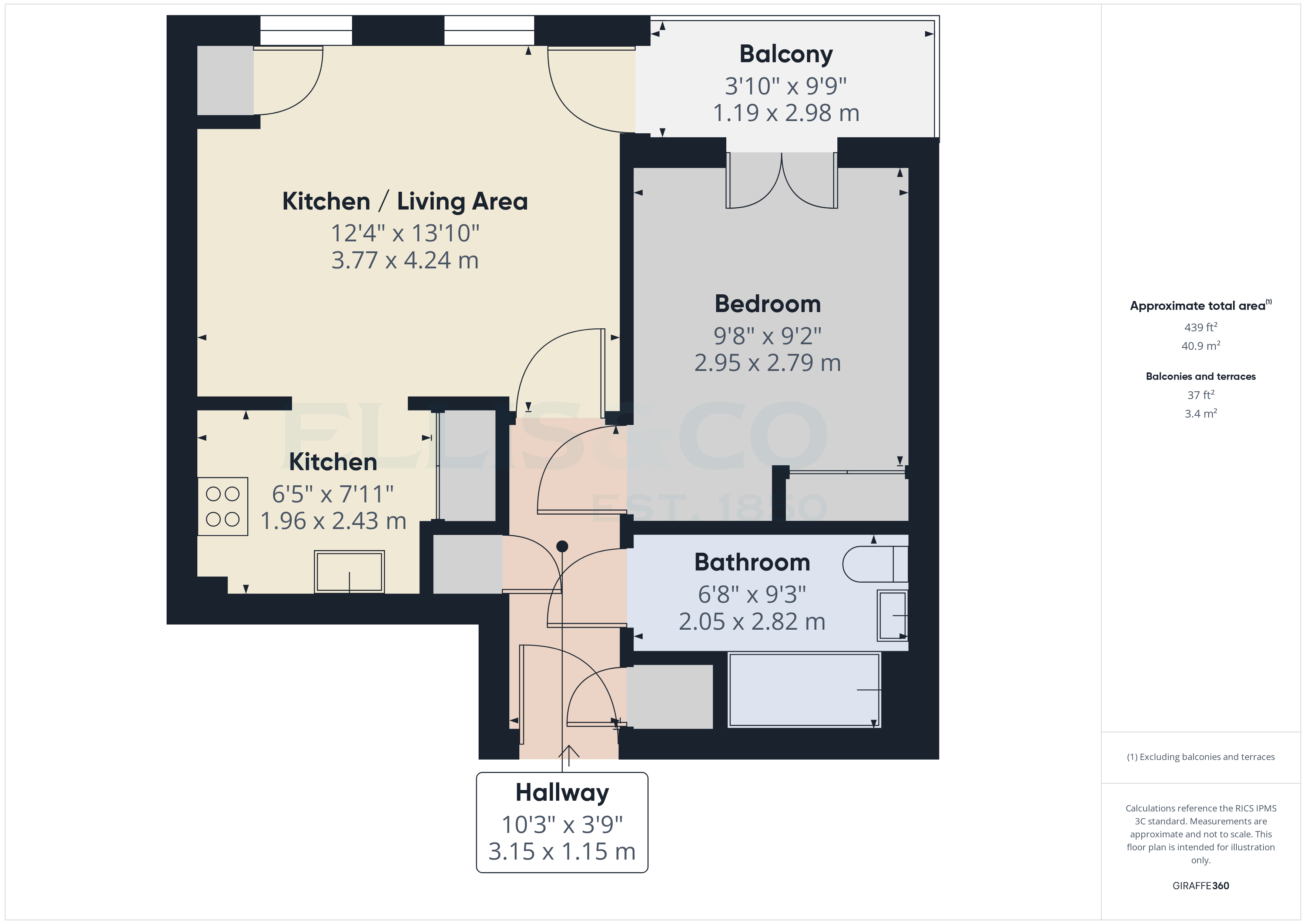 Flat 5, Piazza House,, Cannons Wharf, Kent floorplan