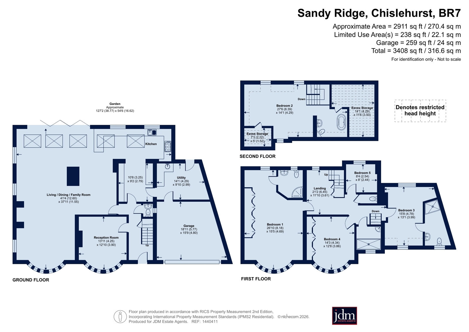 21, Sandy Ridge, Chislehurst floorplan