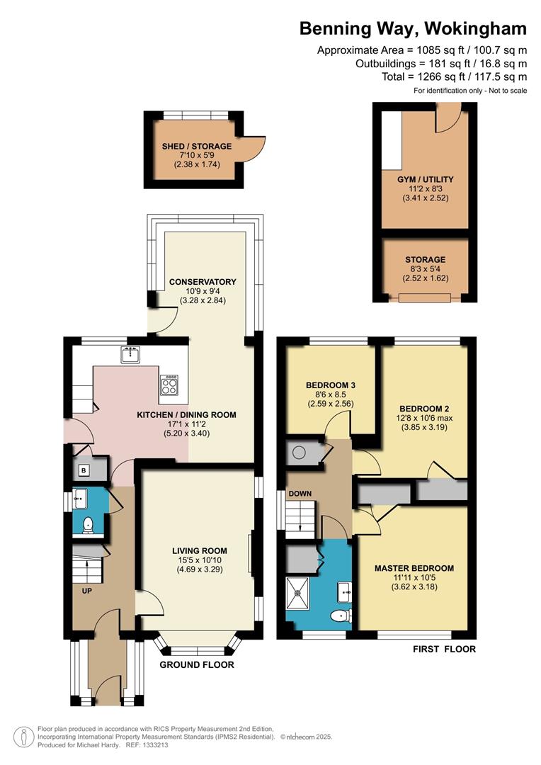 33, Benning Way, Wokingham floorplan