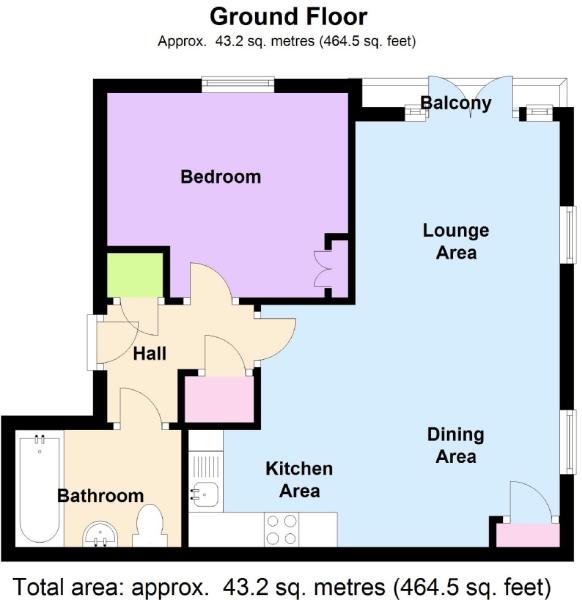 1 Bedrooms Flat to rent in Wilberforce Road, Deane Place NG11