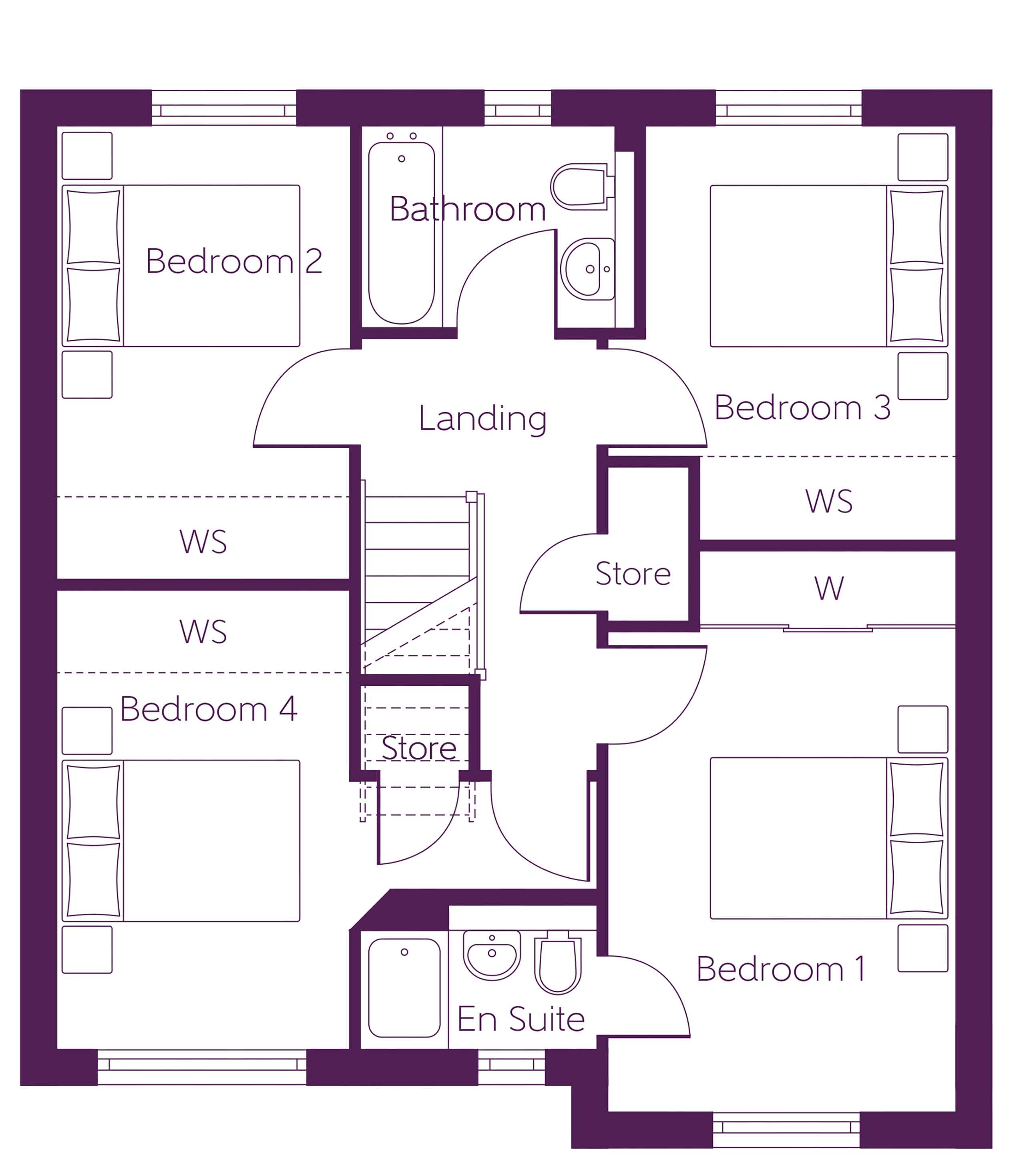 408, Williamwood Drive, Kilmarnock floorplan