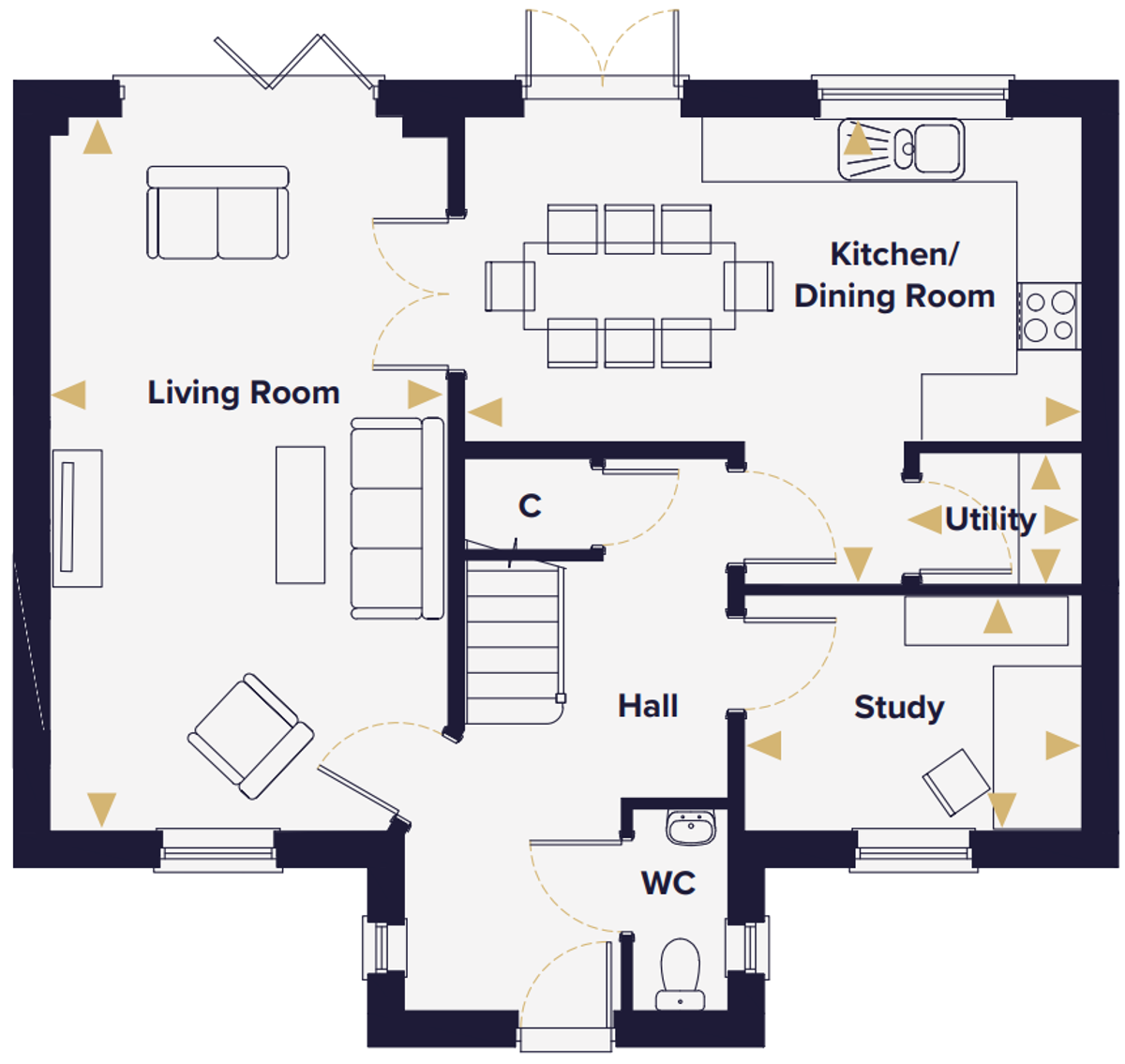 Plot 119 The Chelmer,, Chediston Place, Suffolk floorplan