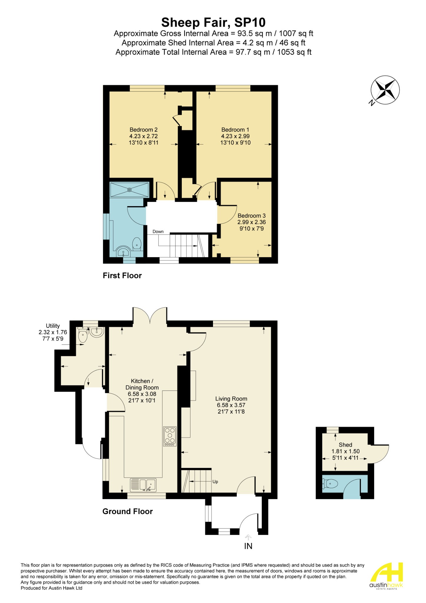 22 Sheep Fair, Andover floorplan