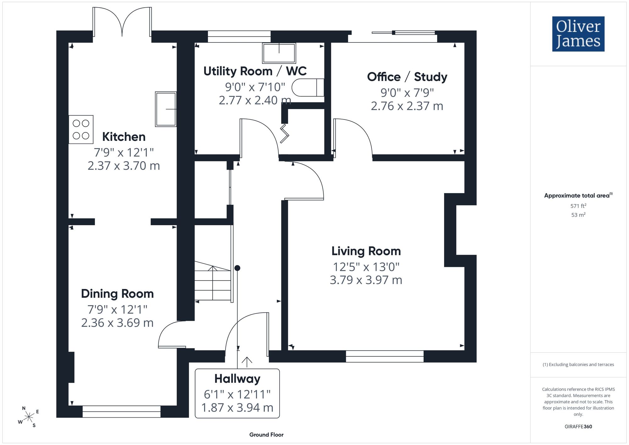 24 Stuart Close, Huntingdon floorplan