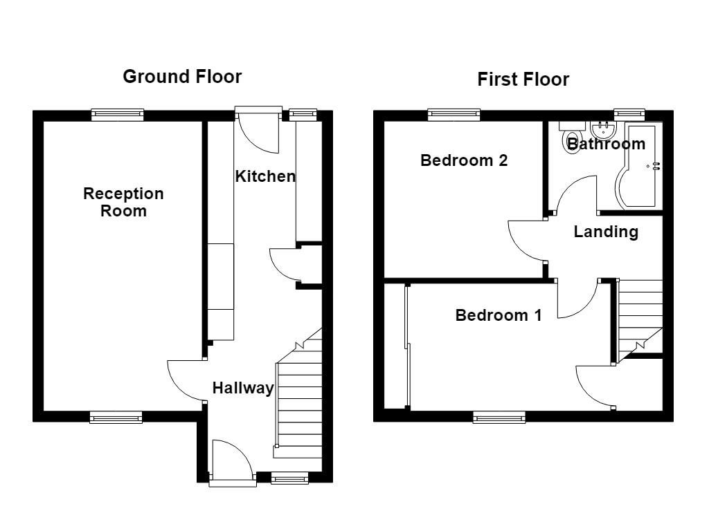 25, Pendle Close, Bacup floorplan