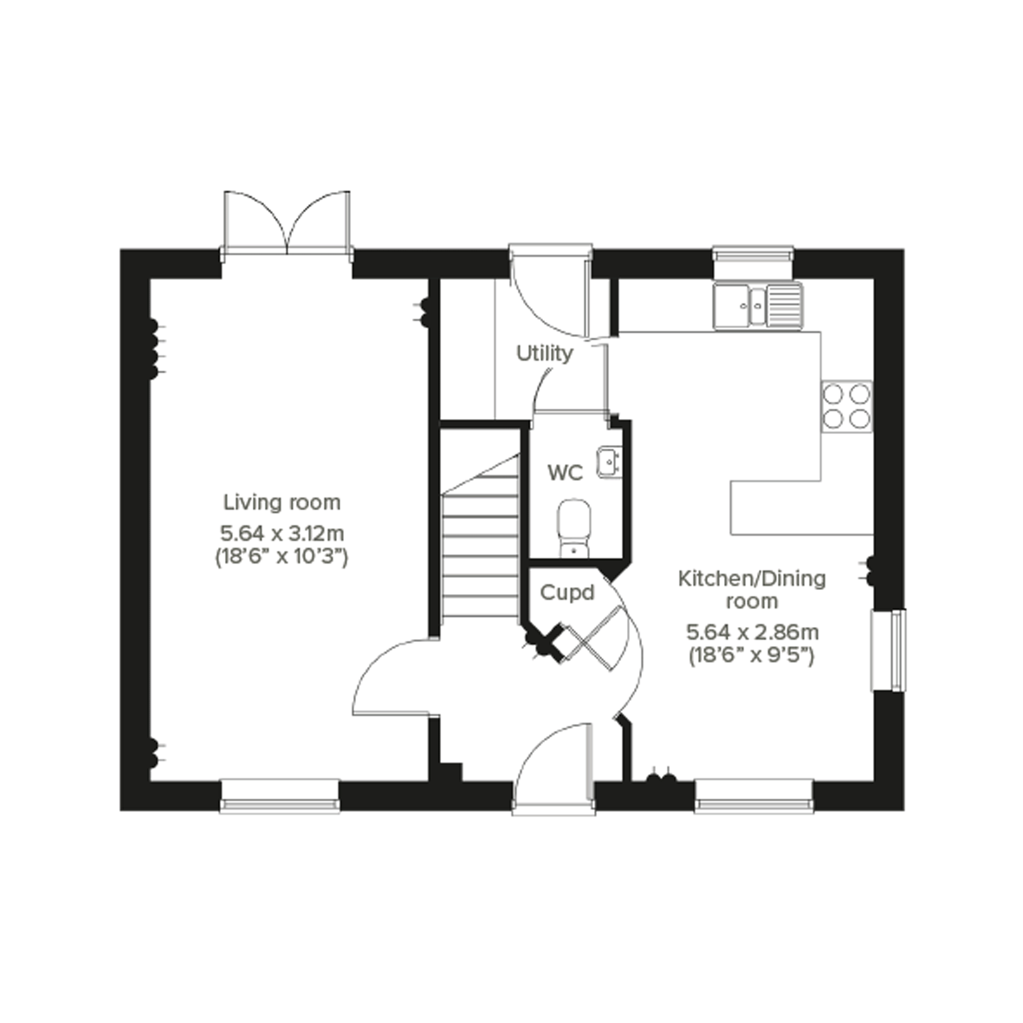 199, Stourhead Drive, Towcester floorplan