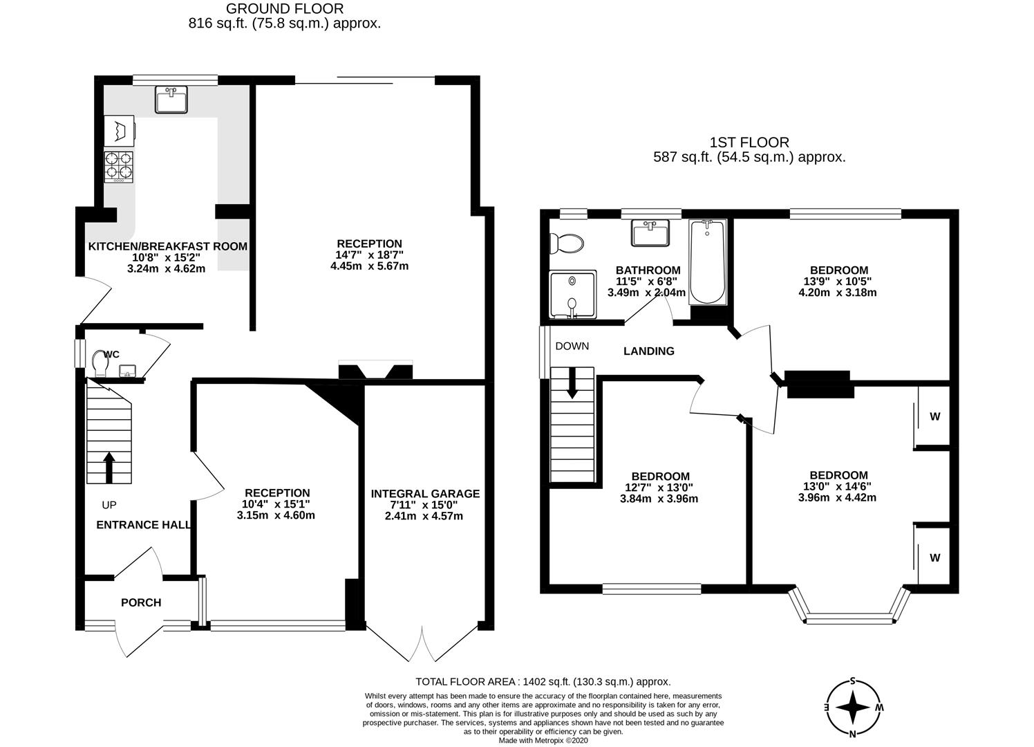 34A, Woodstock Road, CARSHALTON floorplan