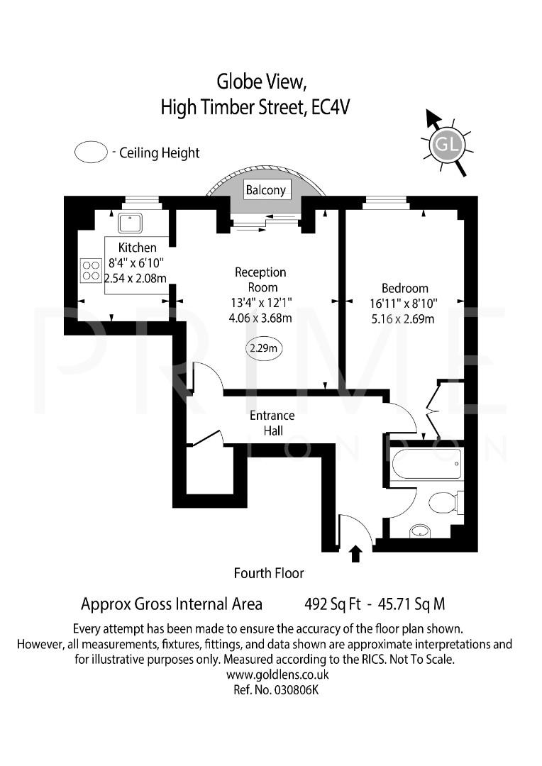 33, Globe View, St Paul's floorplan