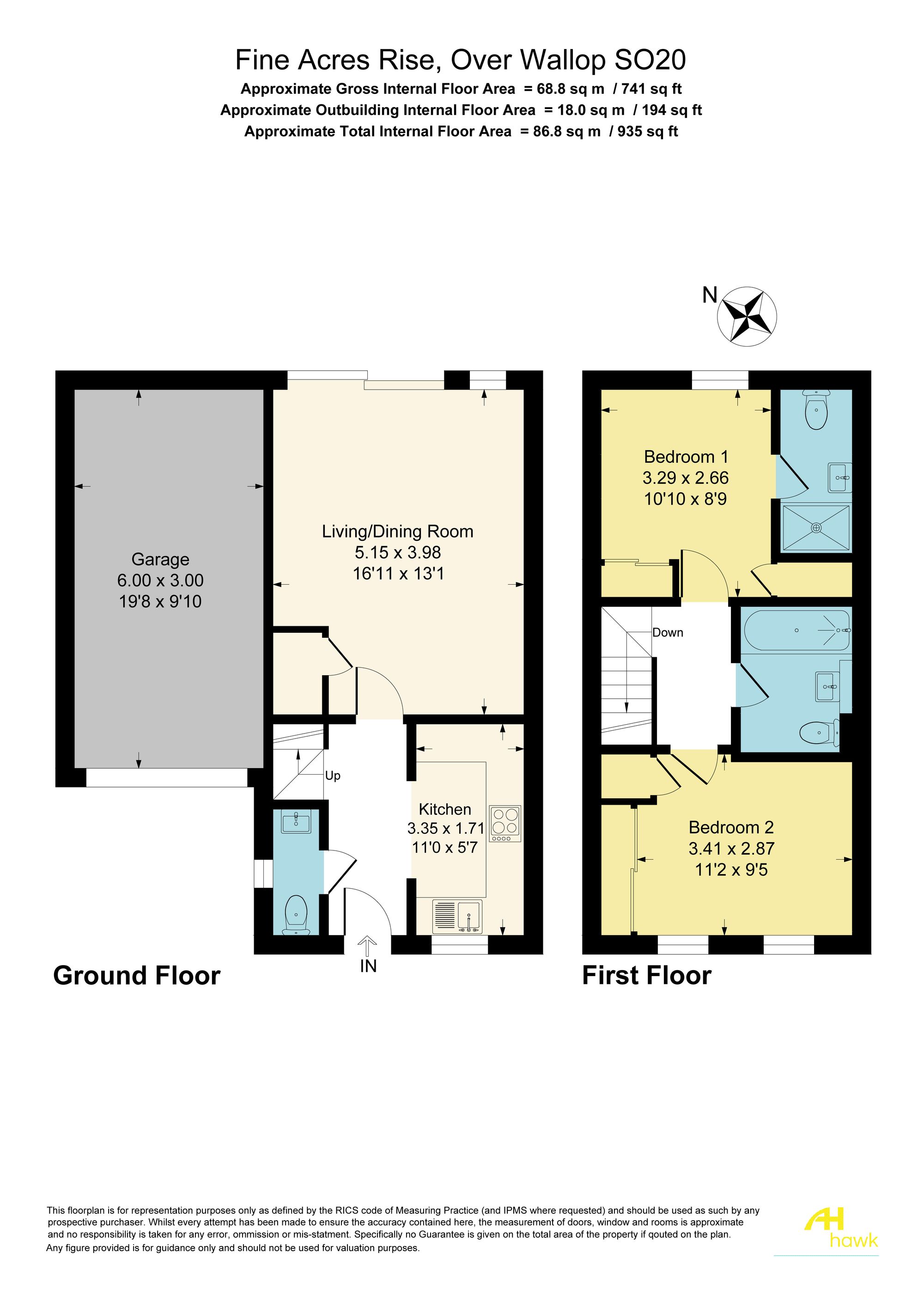 4 Fine Acres Rise, Stockbridge floorplan