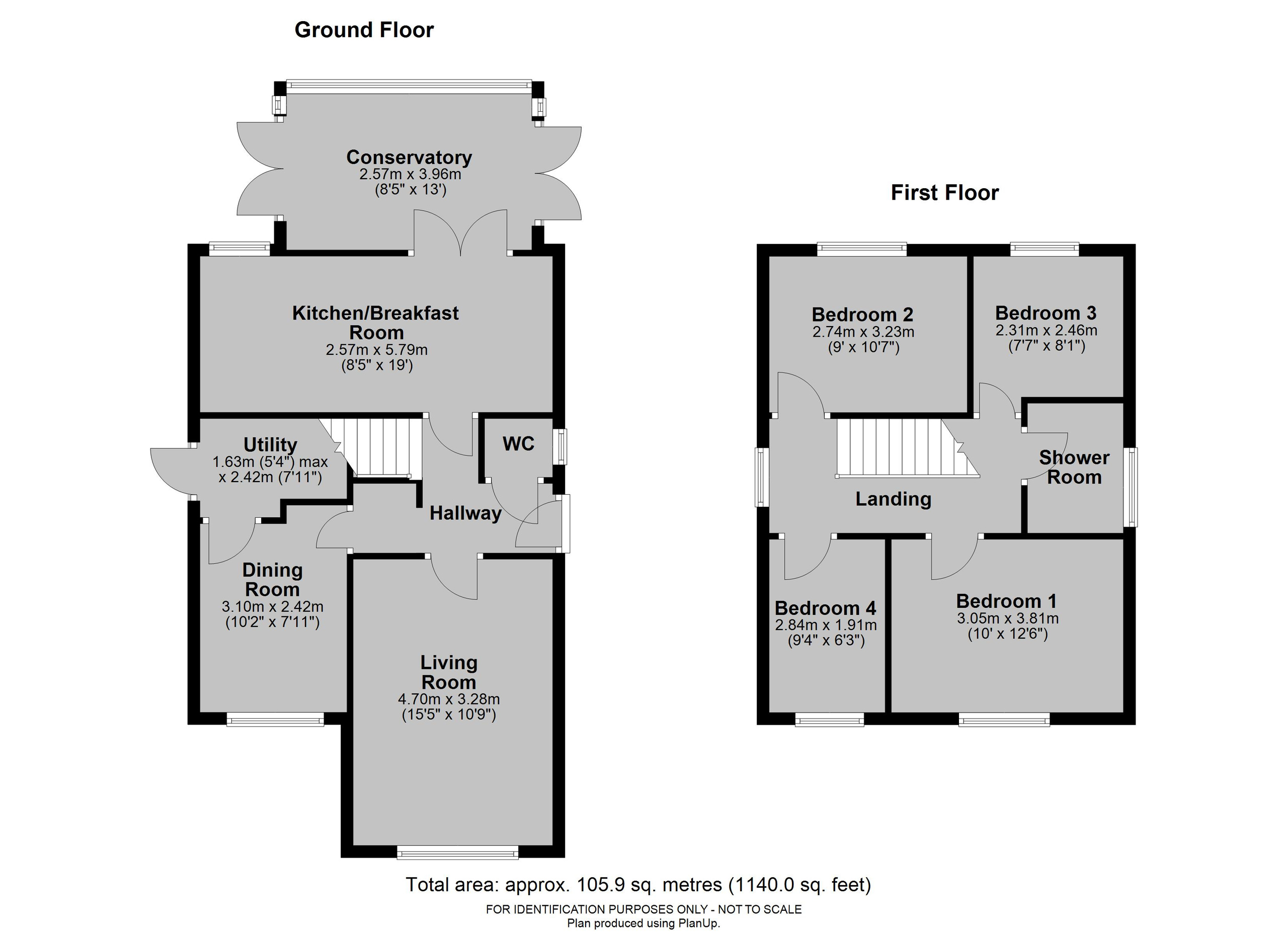 139 St. Peters Close, Hereford floorplan