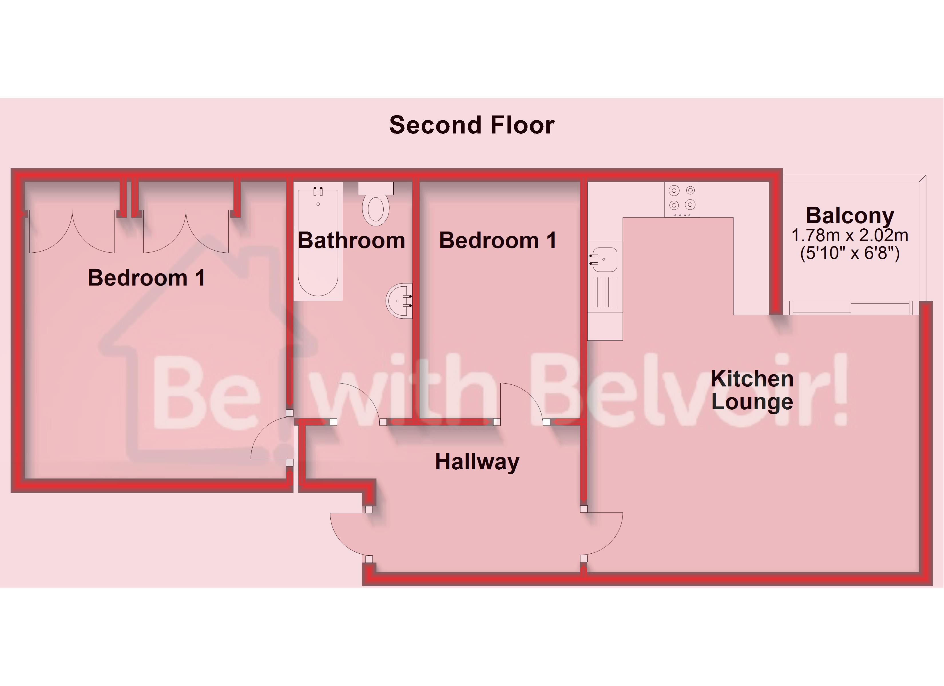 2 Bedrooms Flat to rent in Chatsworth Road, Brighton BN1