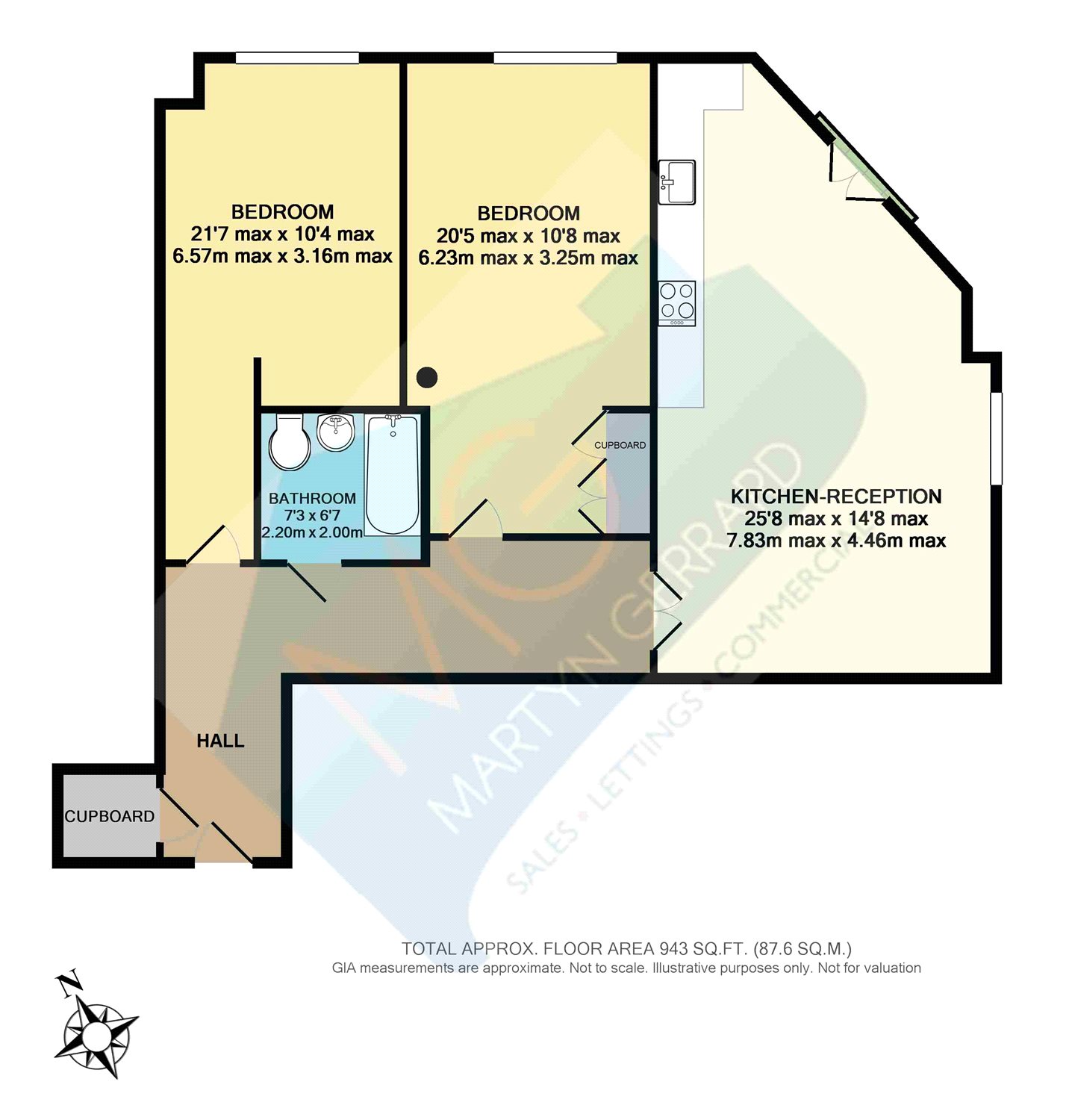 2 Bedrooms Flat to rent in Muswell Hill, London N10