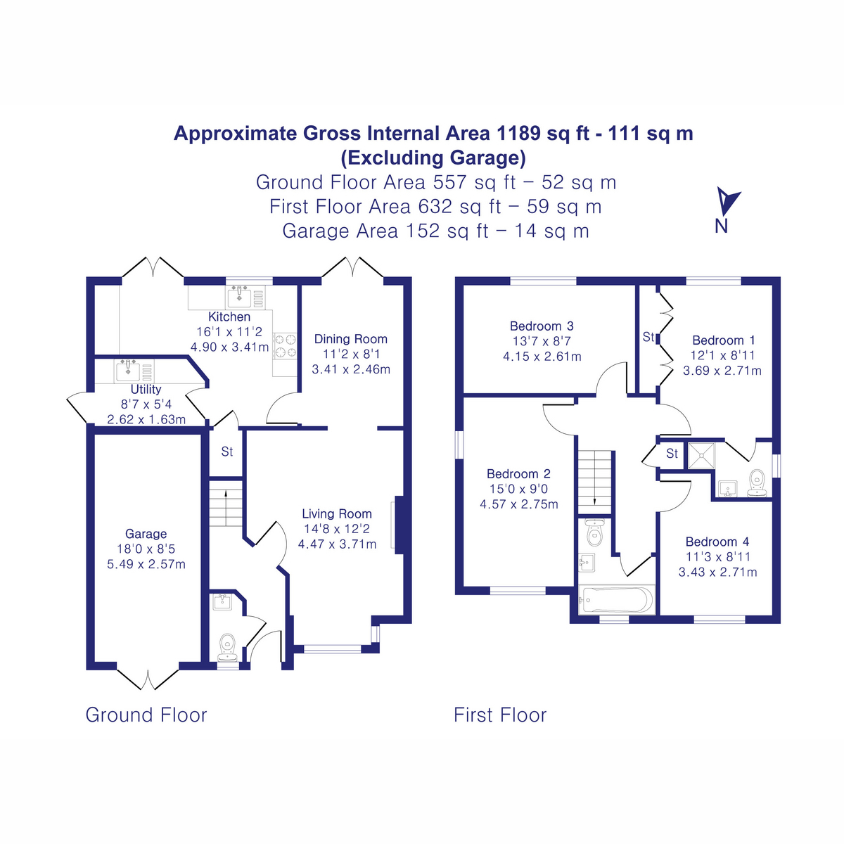 5, Clover Mead, Bicester floorplan