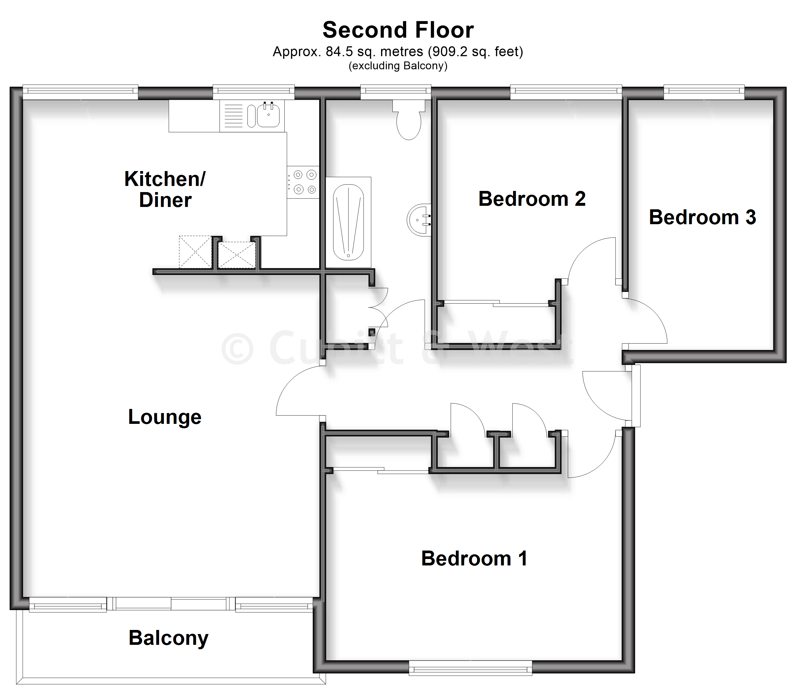 Norfolk Court, Chanctonbury Road, Rustington floorplan