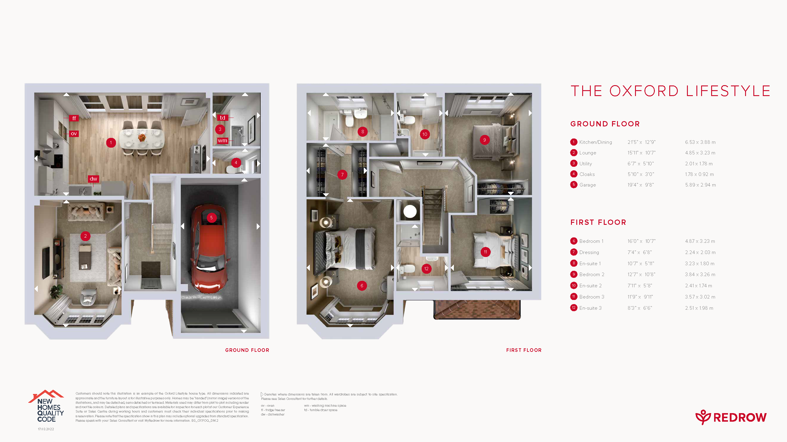 Plot 61 Oxford Lifestyle,, Hampden Meadows, Watlington floorplan