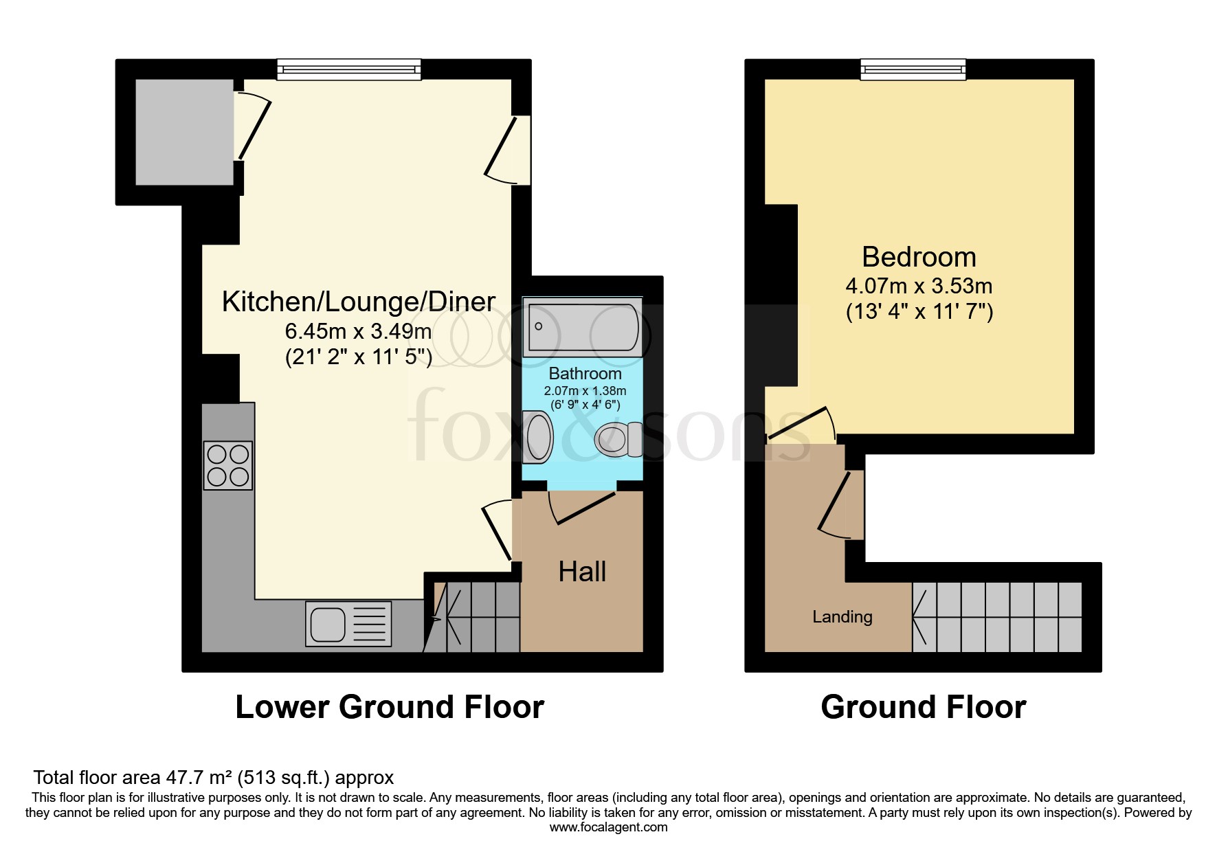 Flat 2, 69, Marine Parade, Brighton floorplan