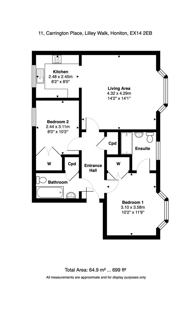 11, Carrington Place, Honiton floorplan