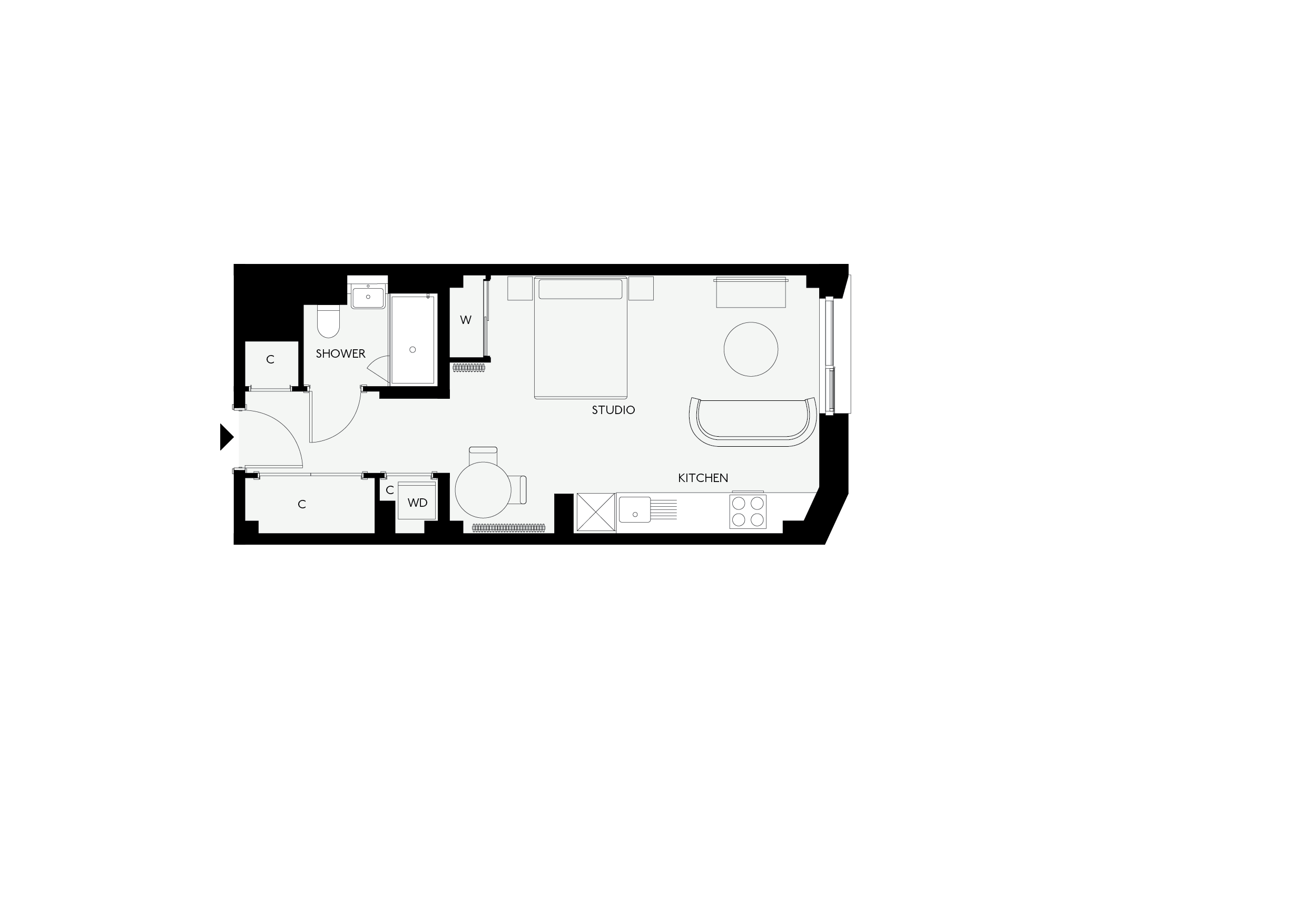 Apartment 213, Eades Apartments, 11 Selborne Road, London floorplan