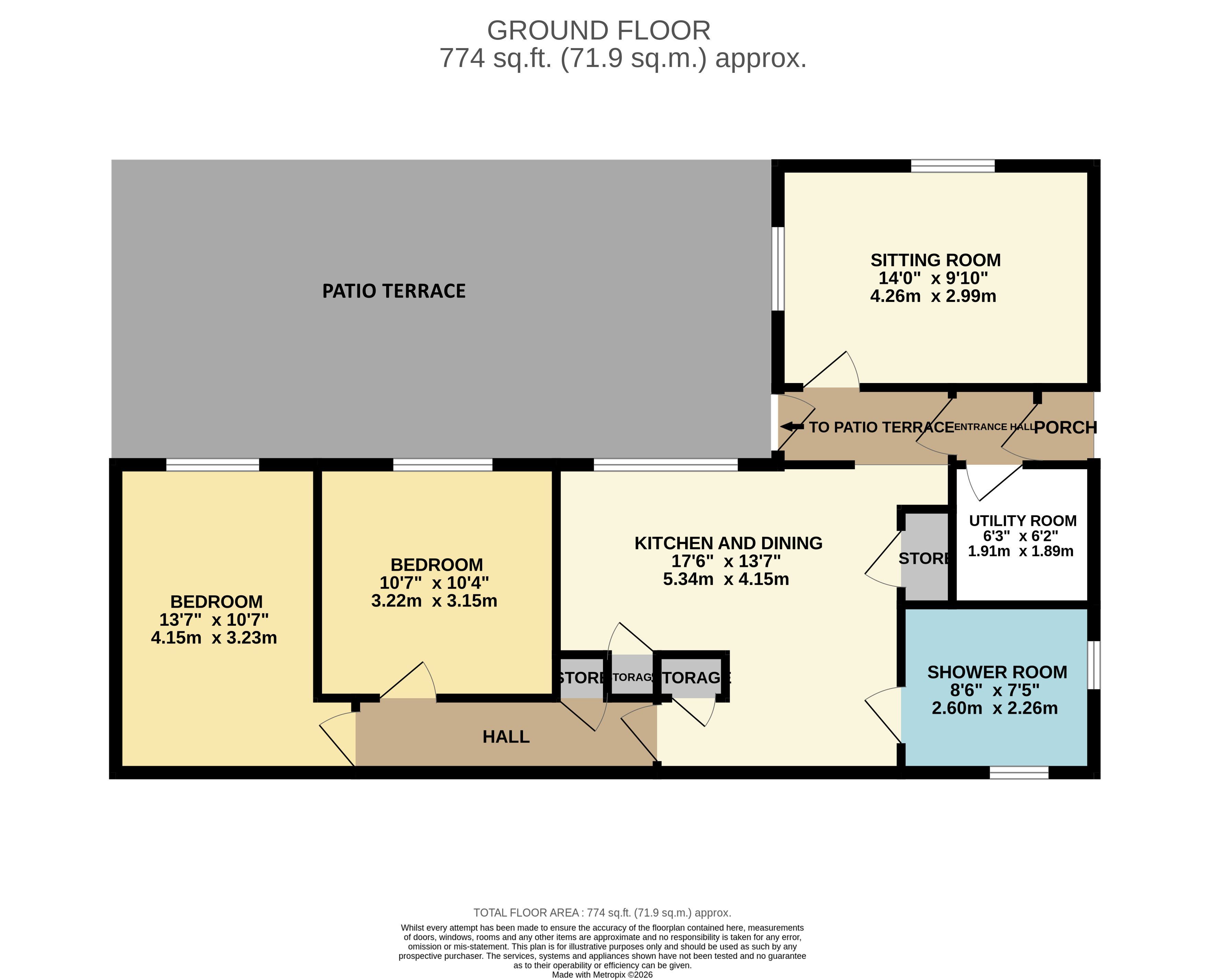 6, Springfield Rise, Matlock floorplan