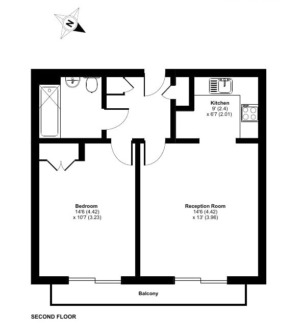 Flat 27, Rosse Gardens,, Desvignes Drive, London floorplan