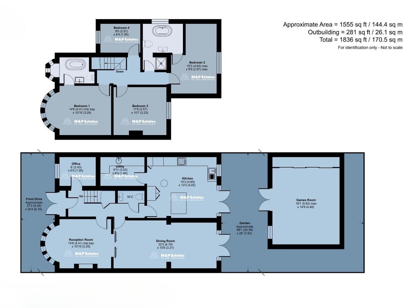 1 Blenheim Gardens, Aveley, Essex floorplan
