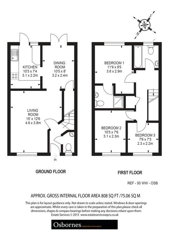 50, Woodland Walk, Aldershot floorplan
