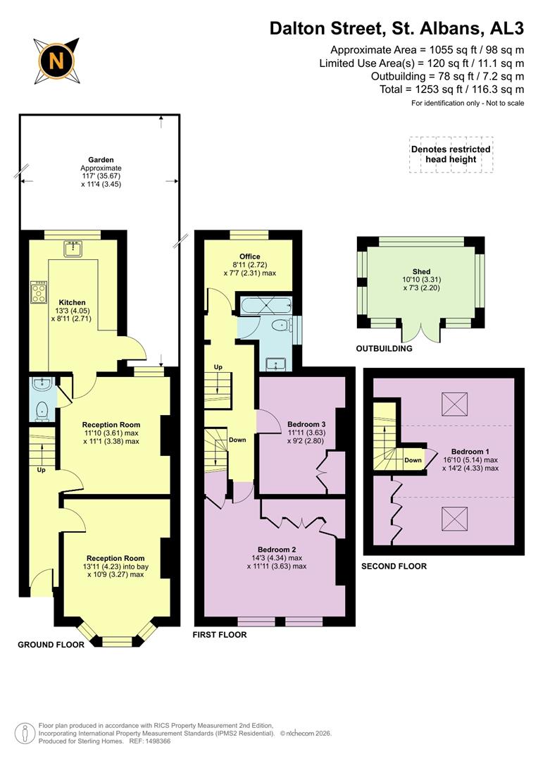 83, Dalton Street, St Albans floorplan